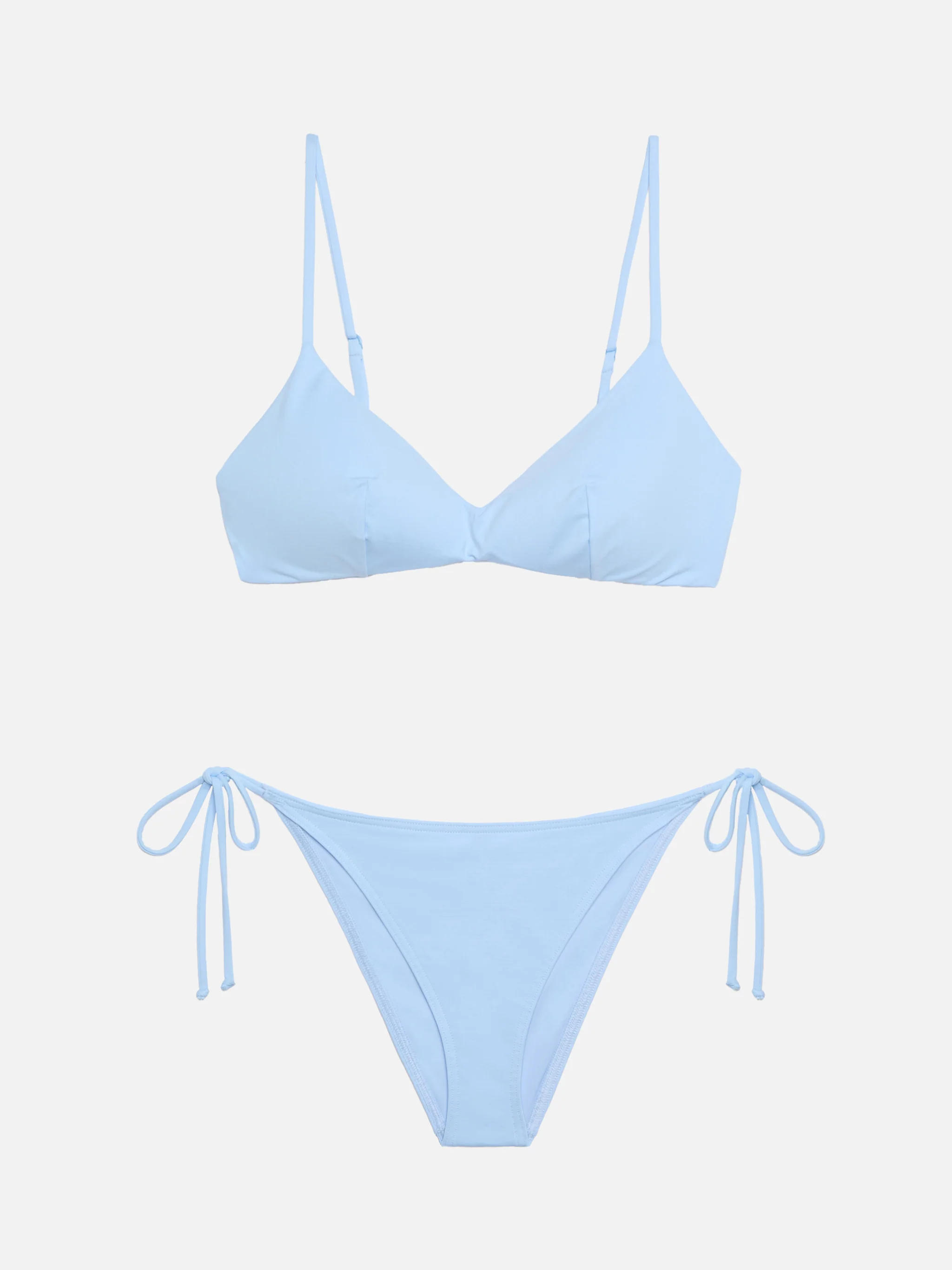 Bikini a bralette May Virgo color azzurro