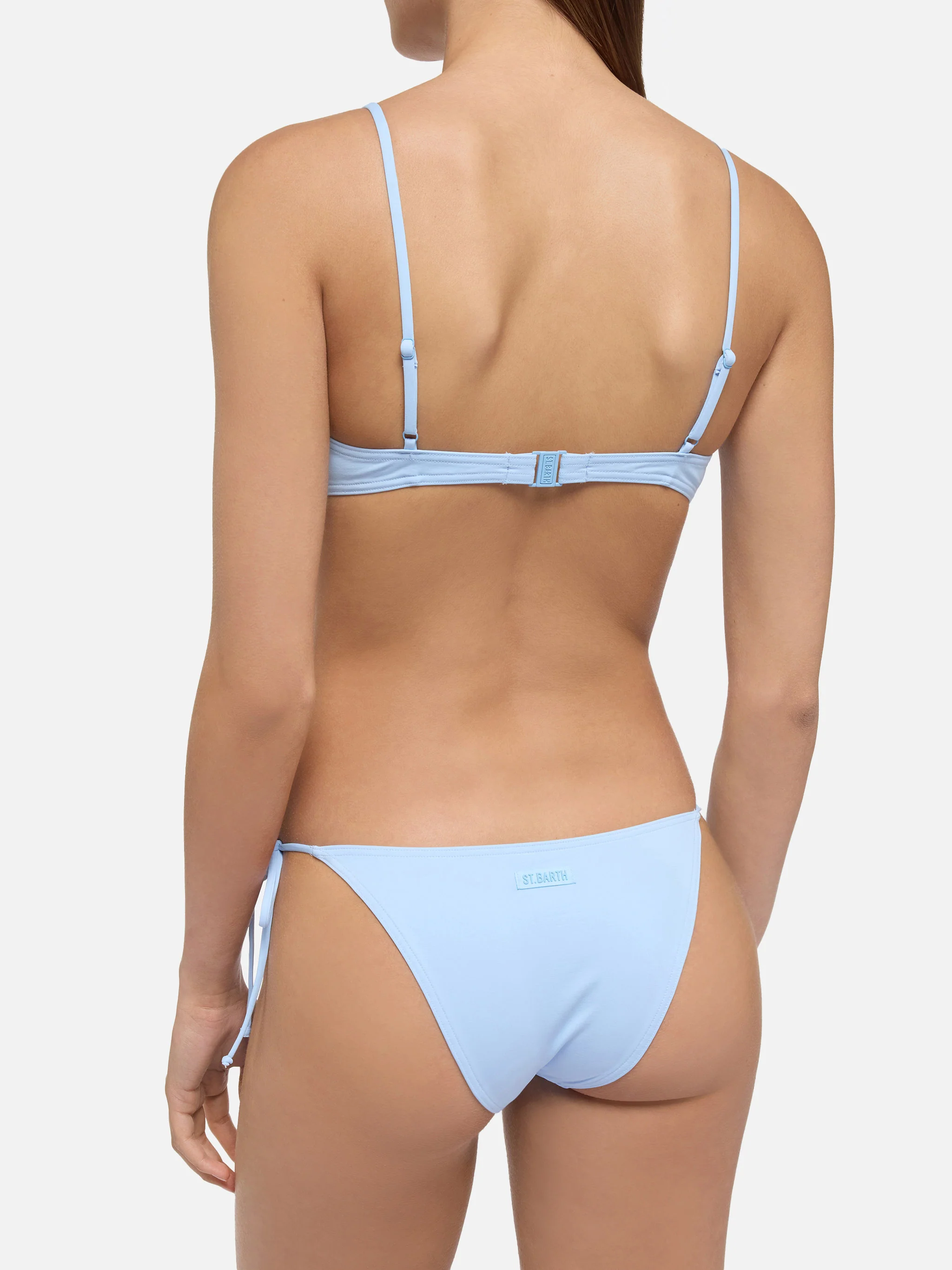 Bikini a bralette May Virgo color azzurro - Image 3