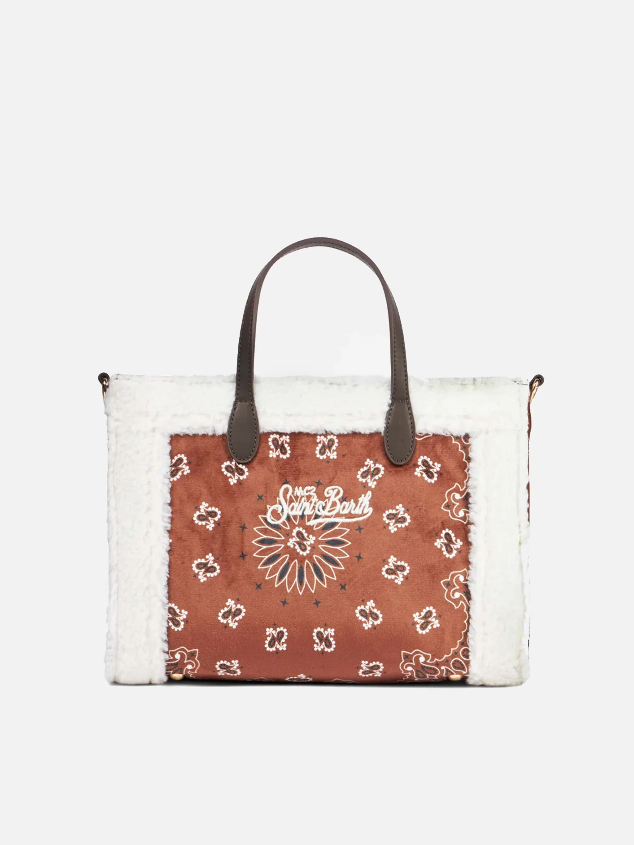 Borsa Vivian con stampa bandana e dettagli sherpa - Image 5