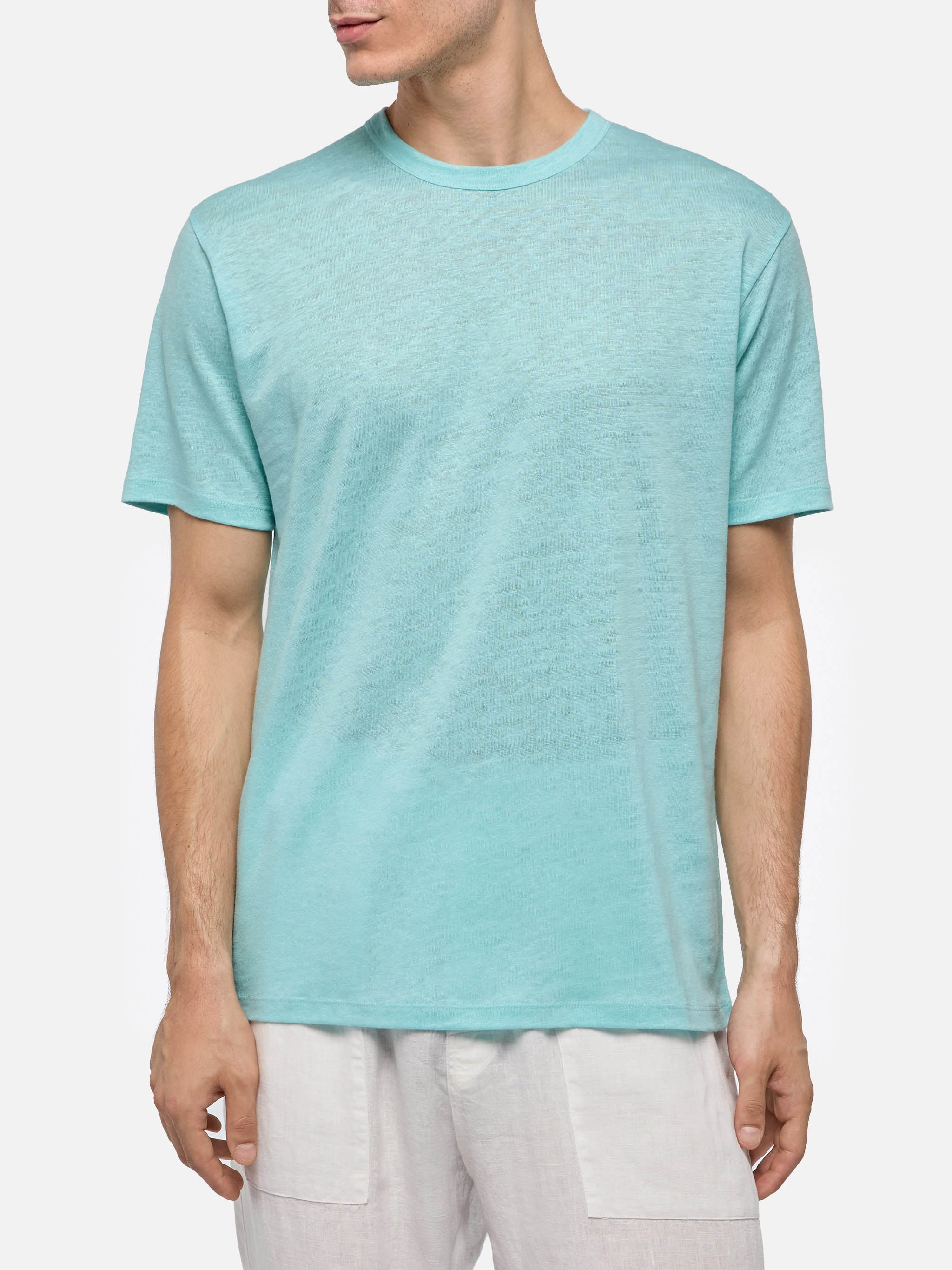 Tshirt Ecstasea in jersey di lino verde acqua - Image 2