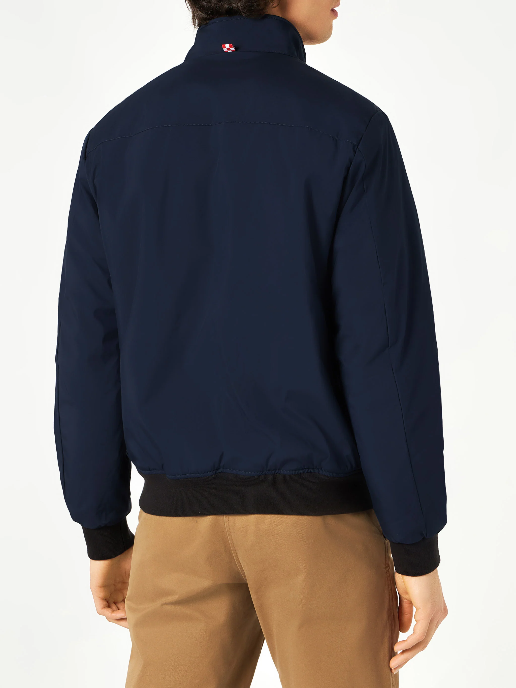 Bomber Country blu con interno effetto pelliccia - Image 3