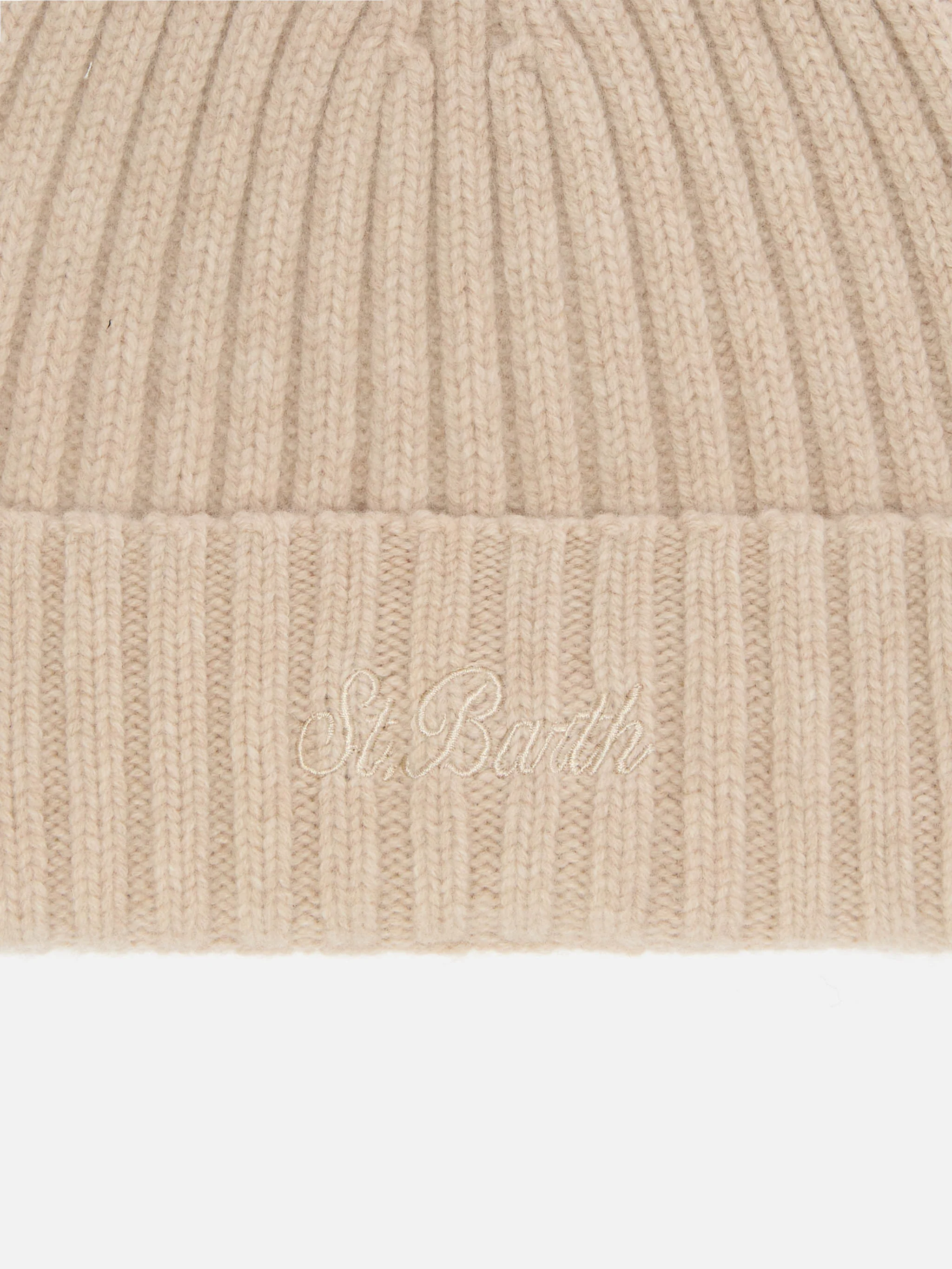 Berretto Wengen in 100% LANA beige - Image 2