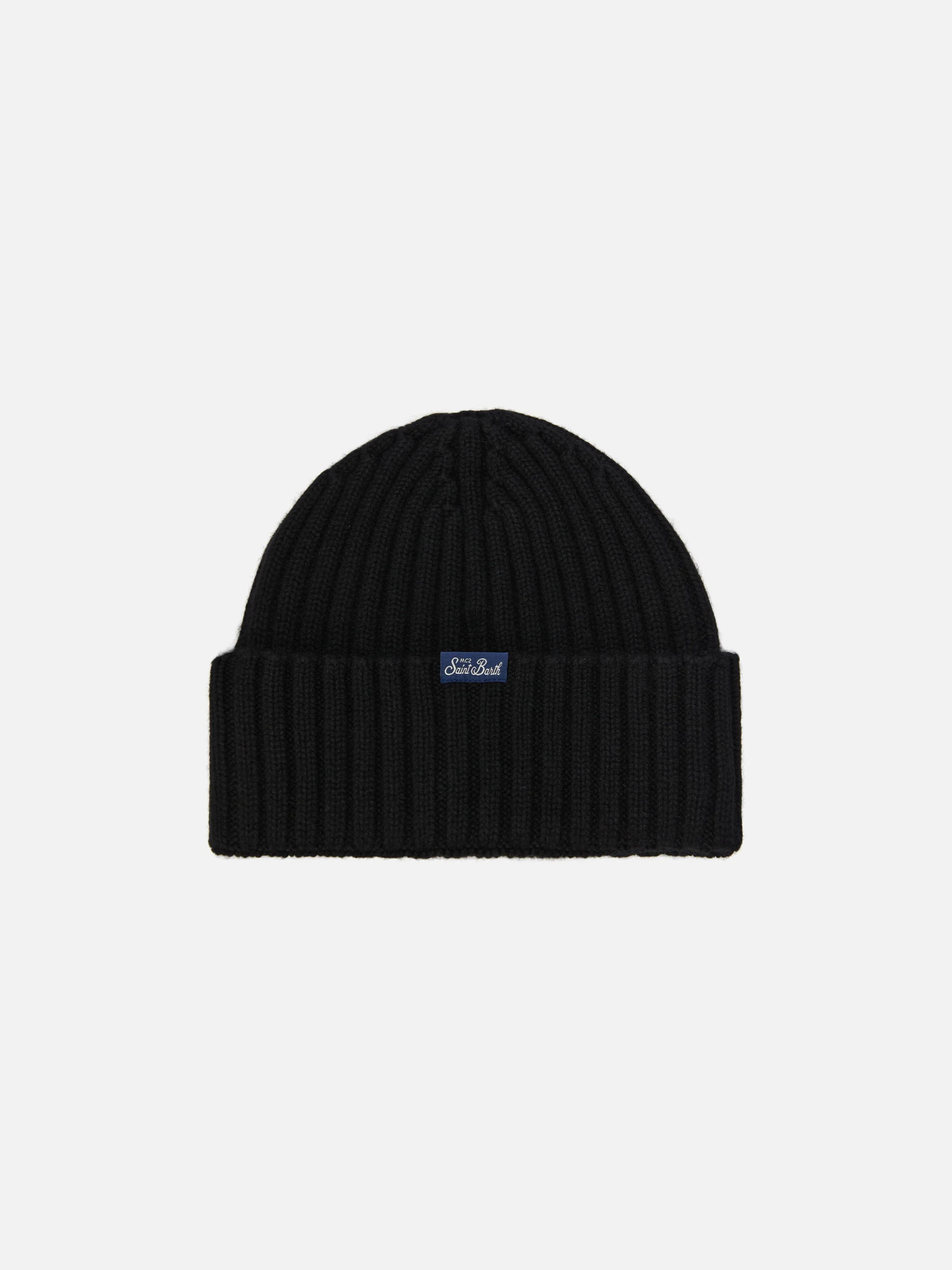 Berretto Wengen in misto cashmere nero con ricamo Apres Ski - Image 3