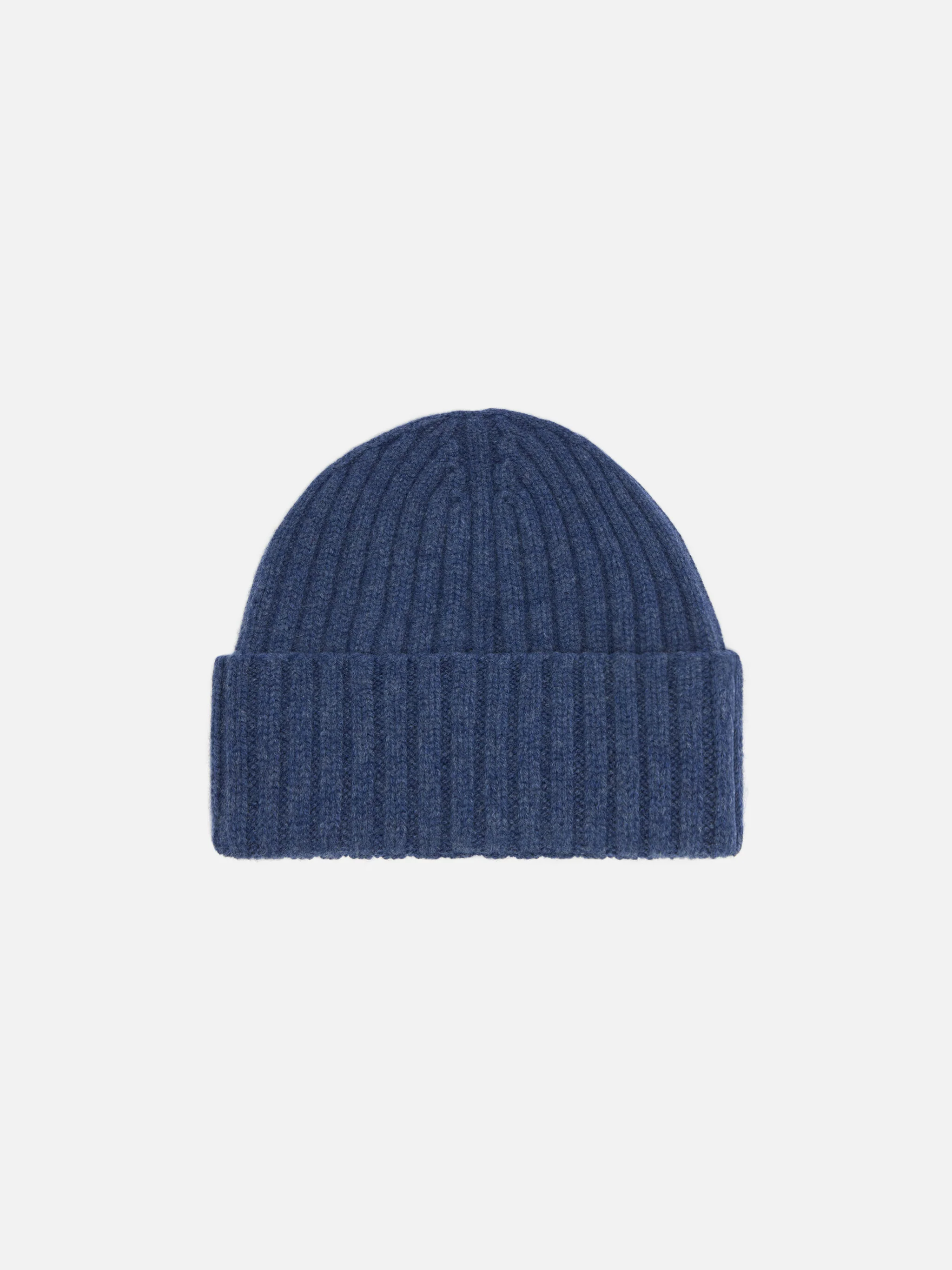 Berretto Wengen in 100% LANA blu denim - Image 3