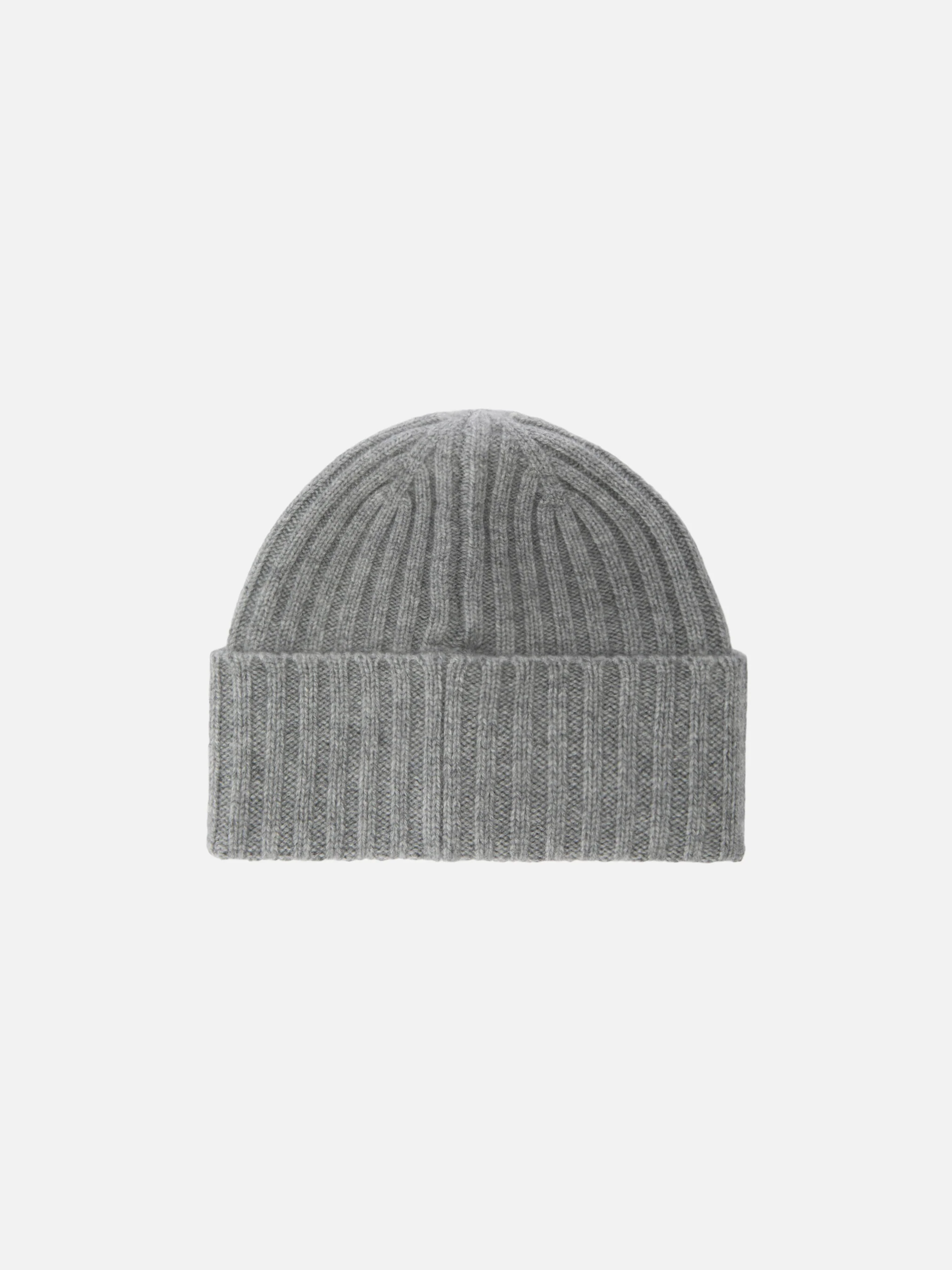 Berretto Wengen in cashmere grigio con ricamo St. Barth sul risvolto - Image 3