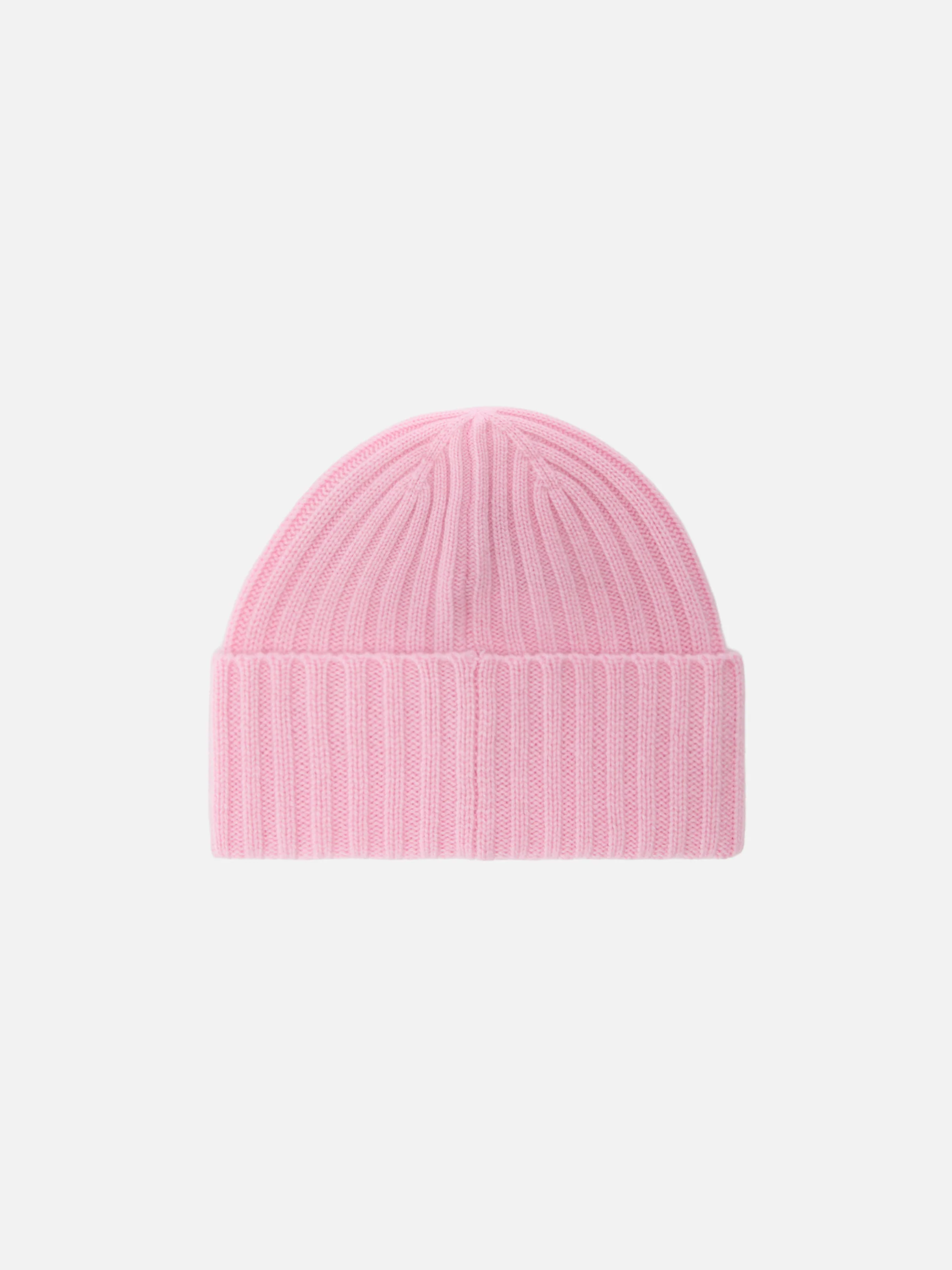 Berretto Wengen in cashmere rosa con ricamo St. Barth sul risvolto - Image 3