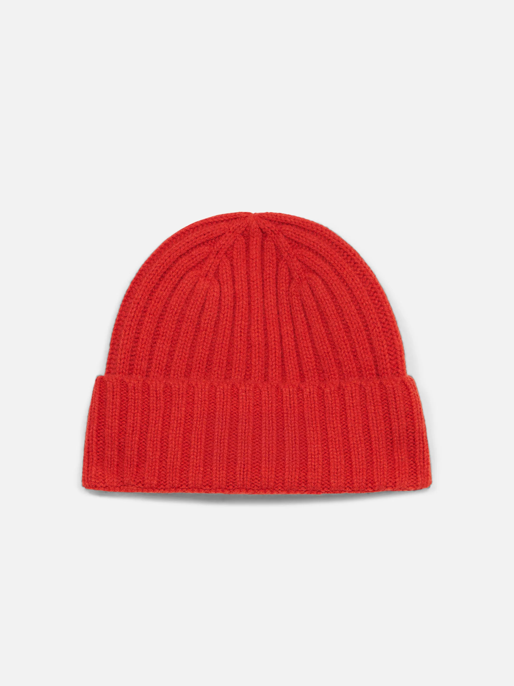 Cappello Wengen in cashmere rosso a coste - Image 3