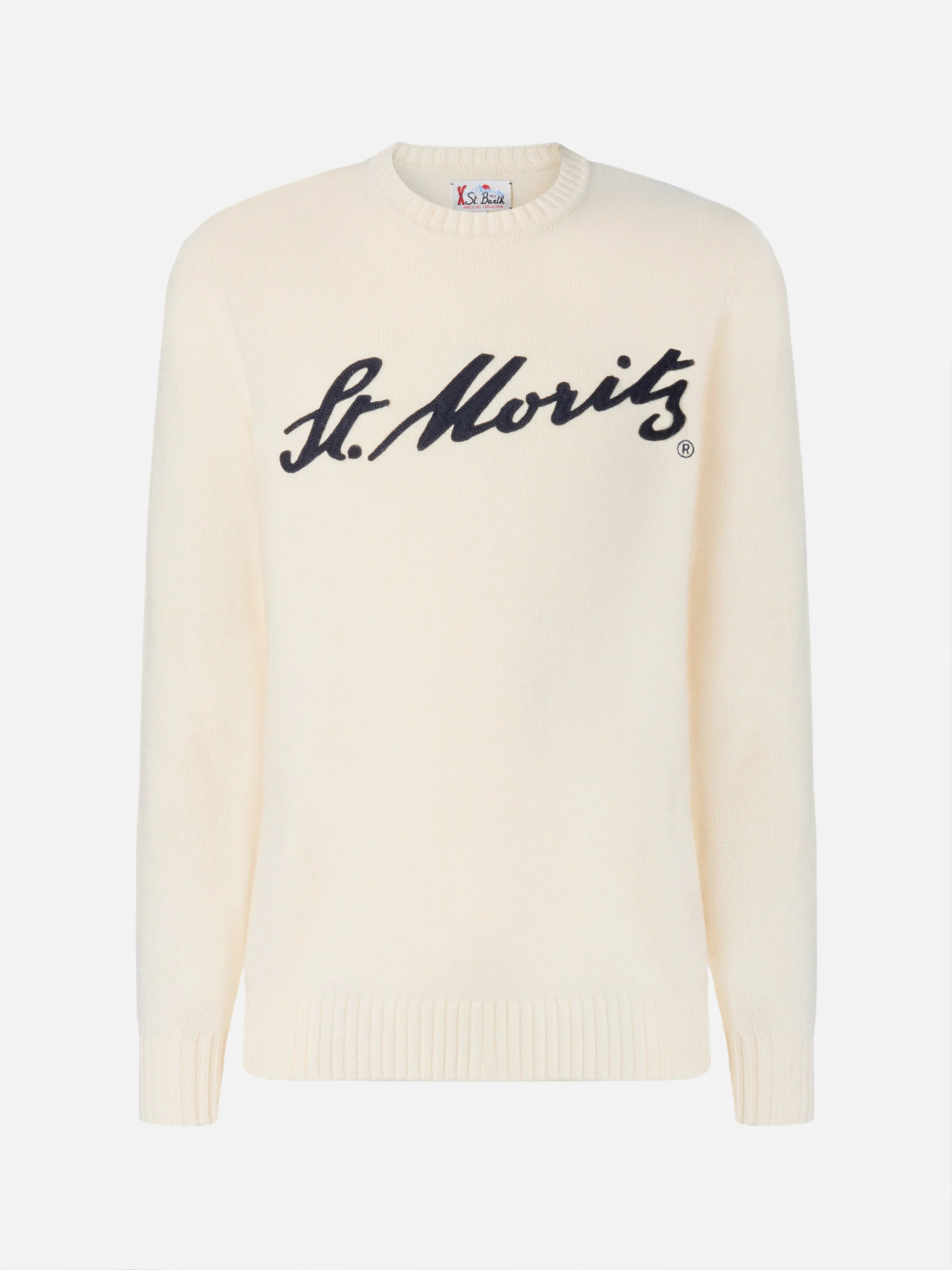 Maglione Bombardino Light bianco con jacquard St. Moritz | ST. MORITZ TOP OF THE WORLD SPECIAL EDITION - Image 5
