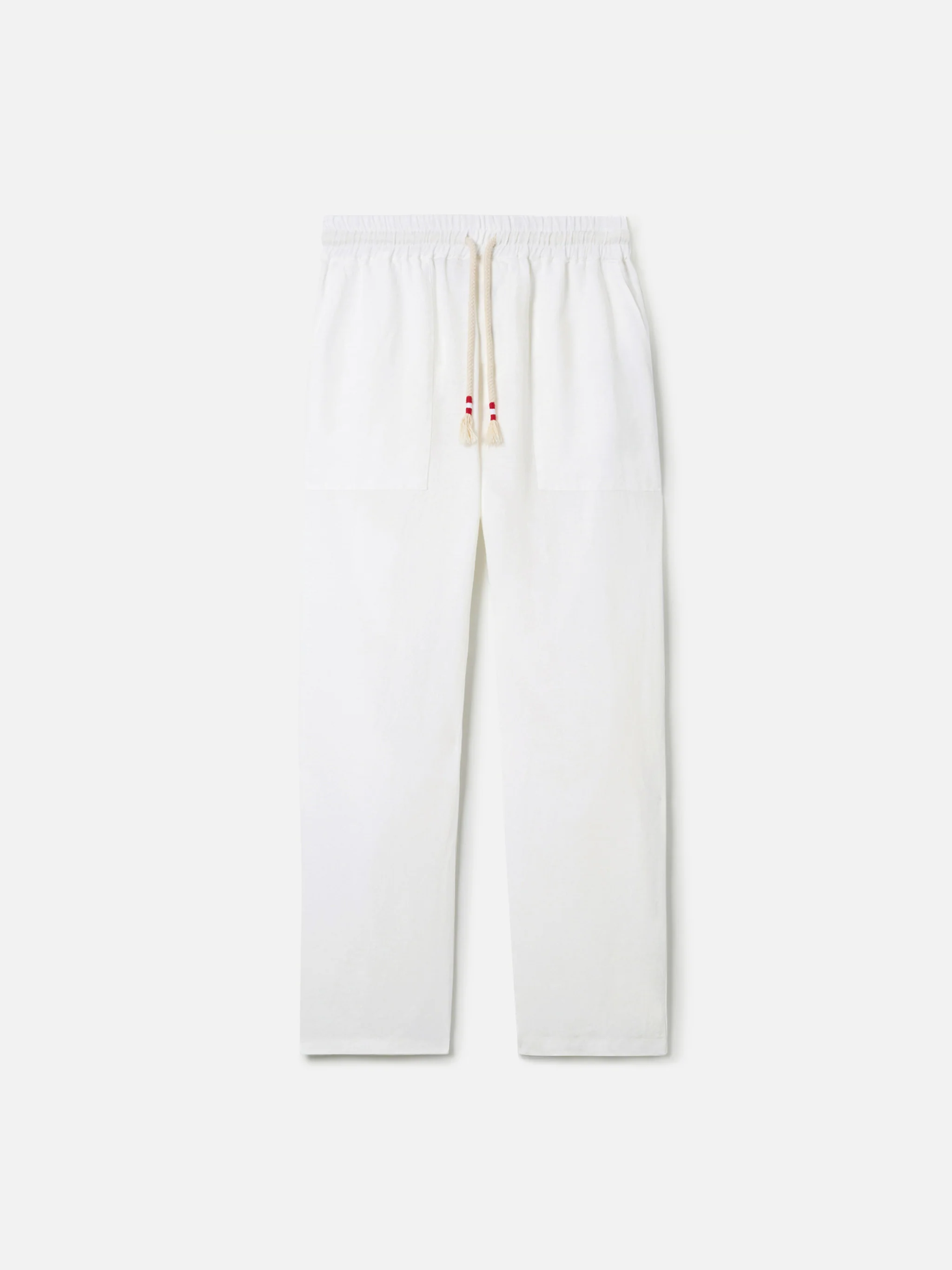 Pantalone Calais lungo bianco in puro lino - Image 4