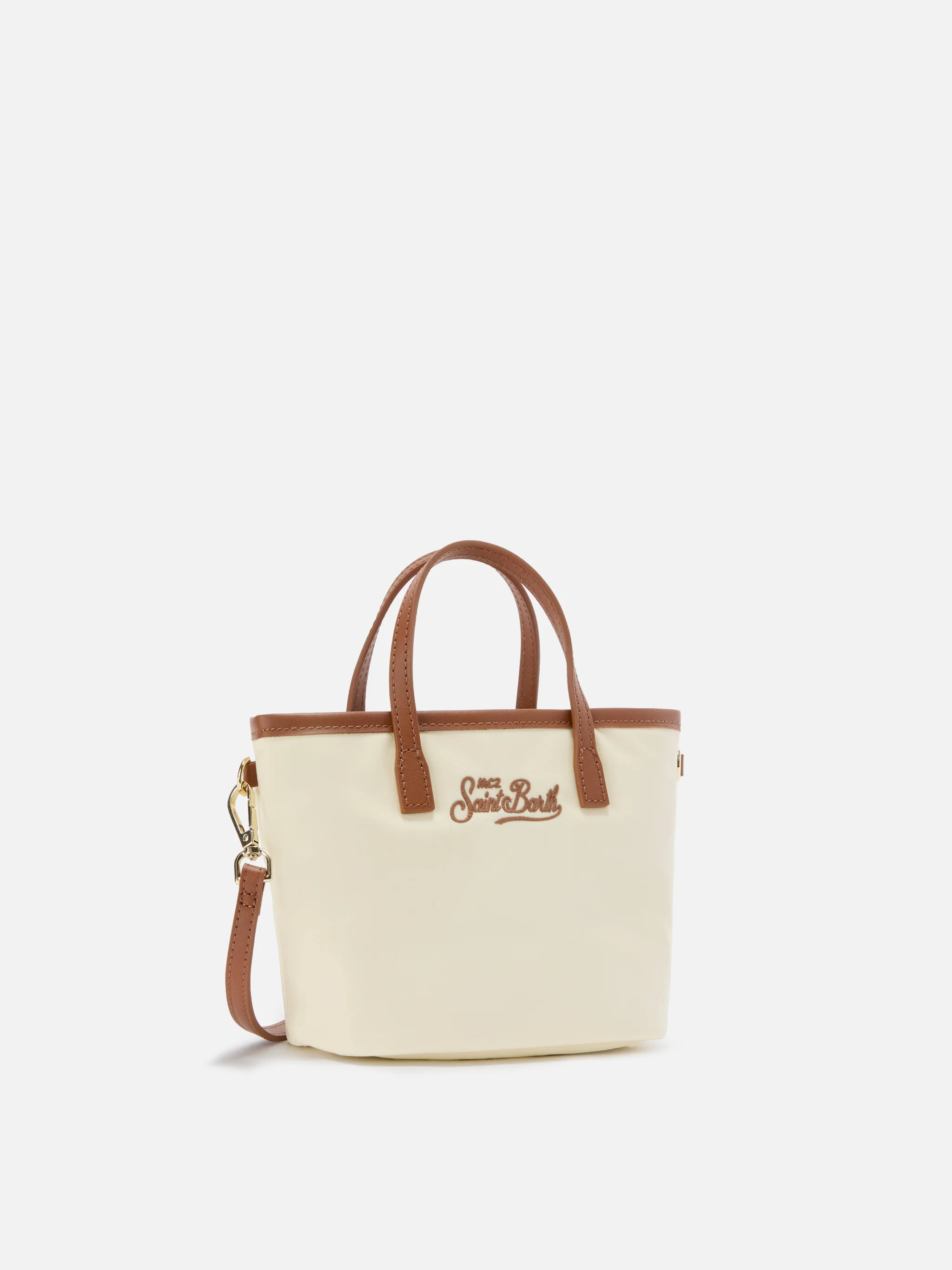 Borsa City mini in nylon bianca - Image 3