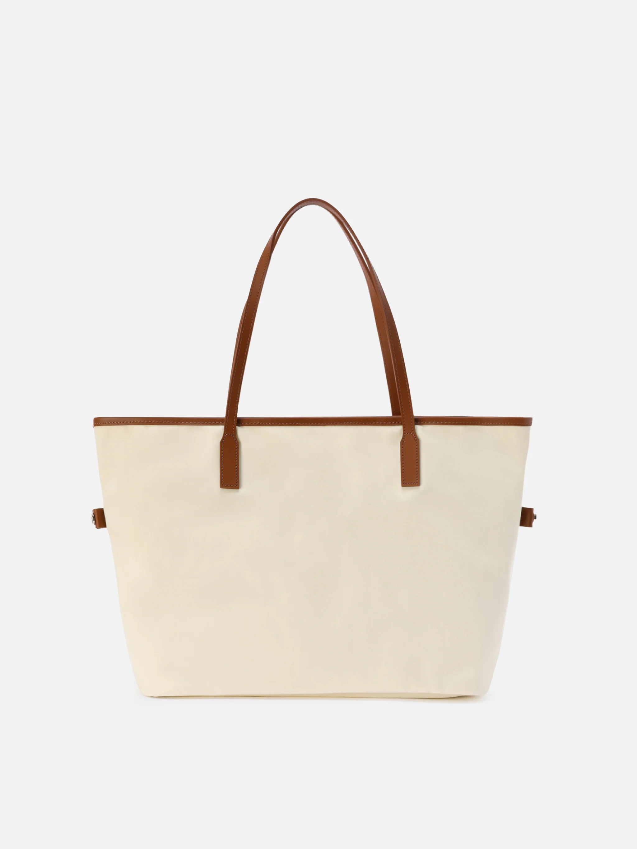 Borsa City regular bianca in nylon - Image 4