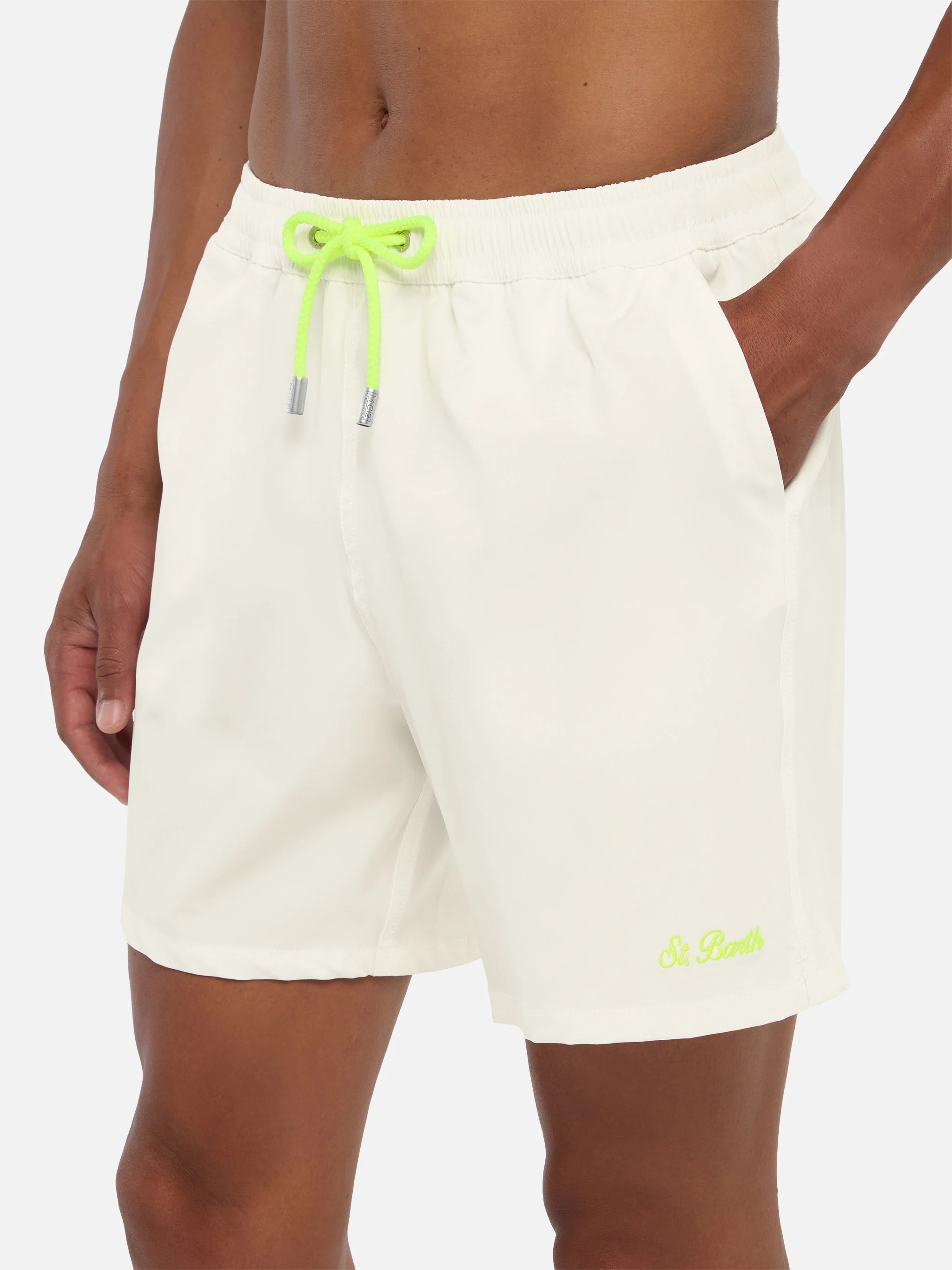 Costume mare Comfort bianco con ricamo St. Barth - Image 4