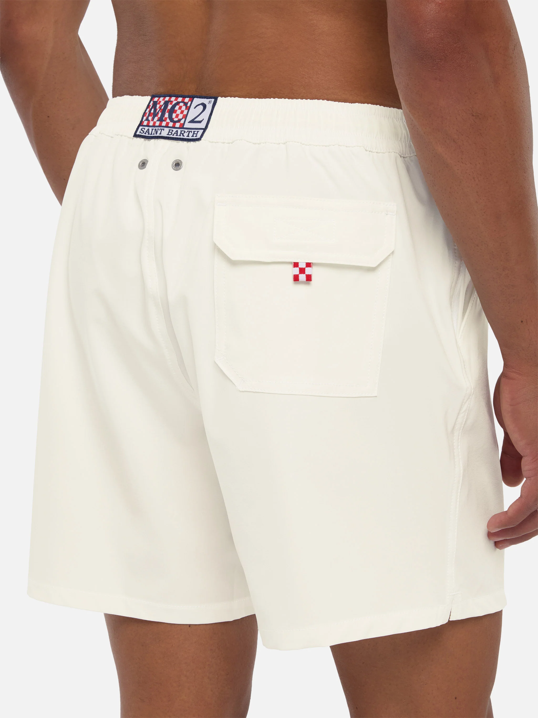 Costume mare Comfort bianco con ricamo St. Barth - Image 6