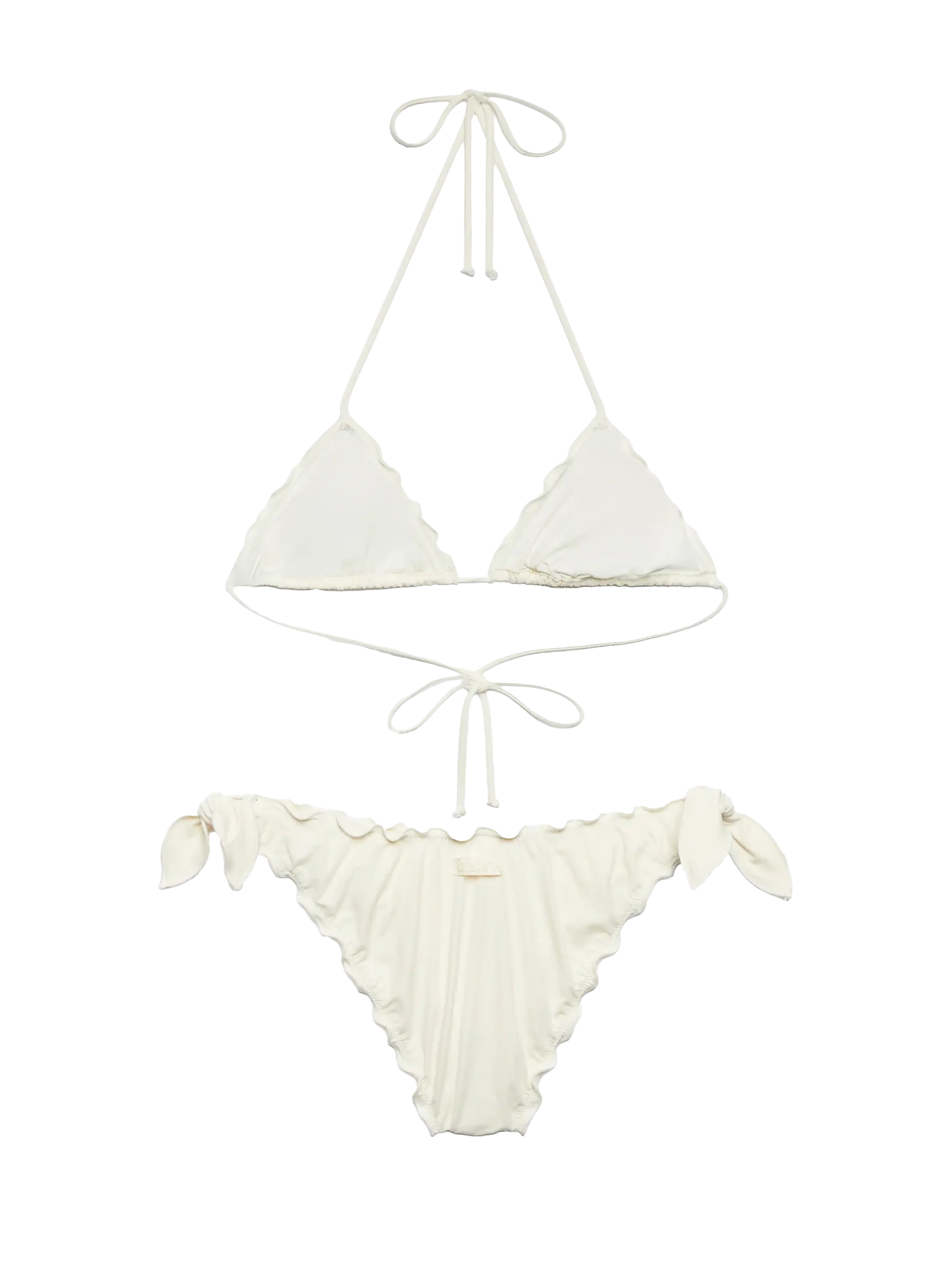 Bikini a triangolo classico Sagittarius Moon bianco crema - Image 3