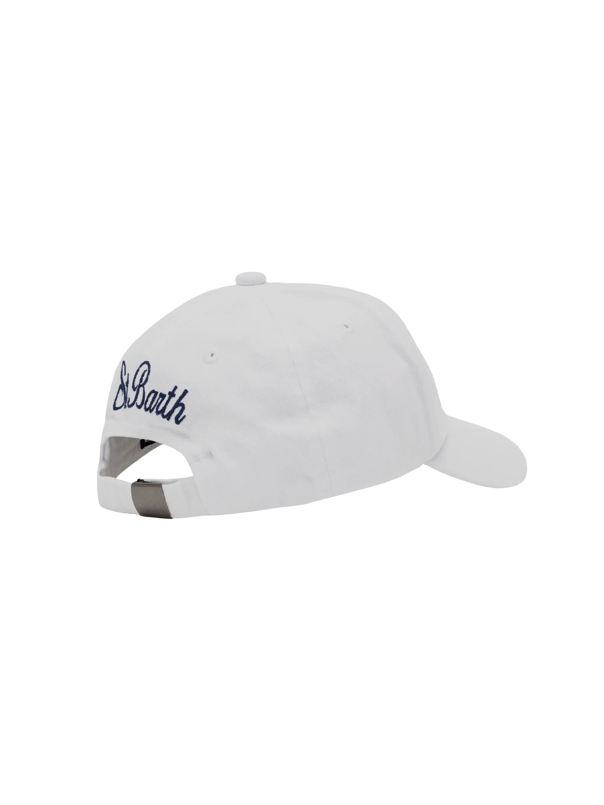 Cappellino Davis Jr in denim bianco con ricamo Fun in the Sun - Image 3