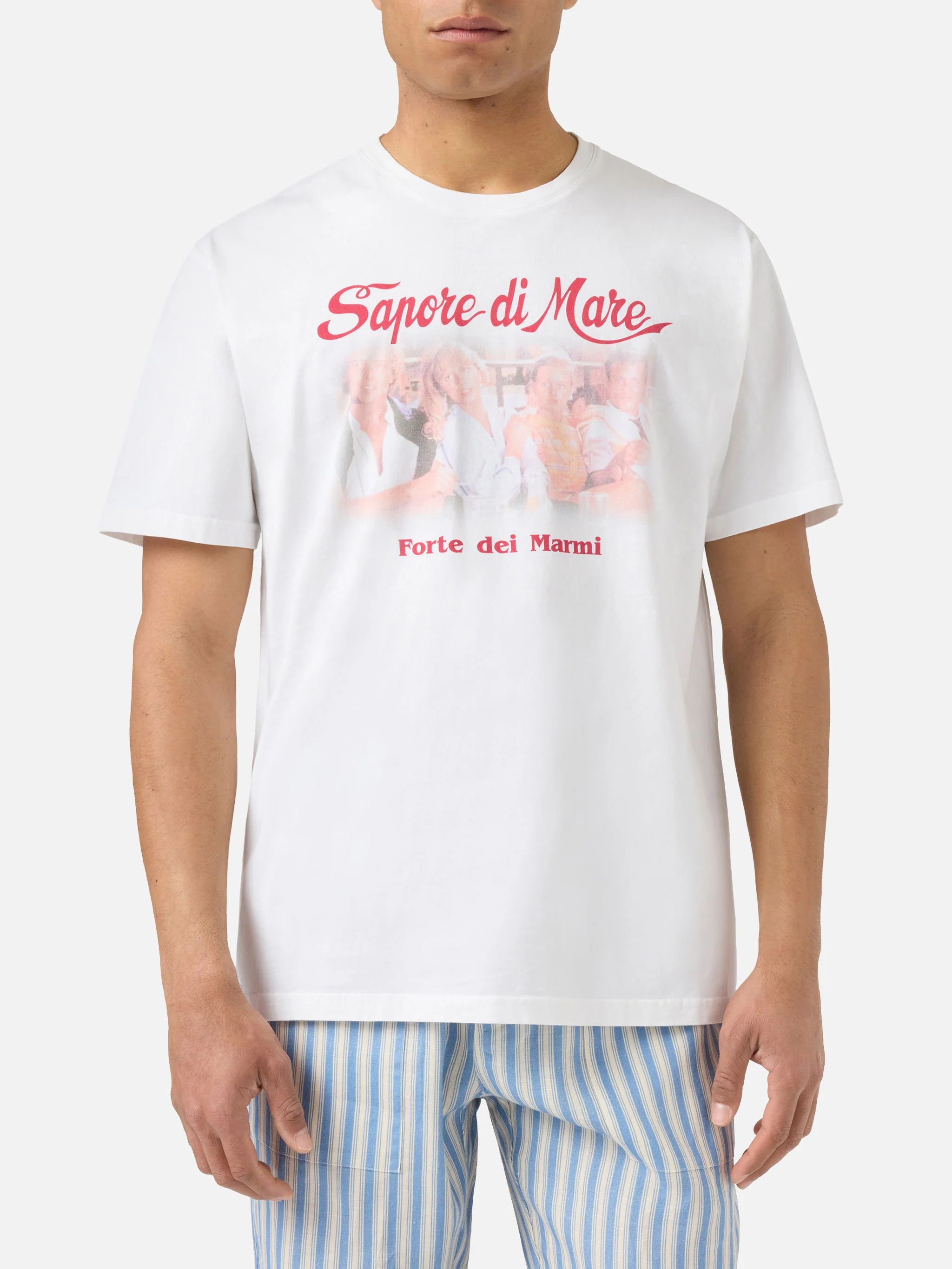 T-shirt Denver bianca con stampa Sapore di Mare Aula | Special Edition - Image 2