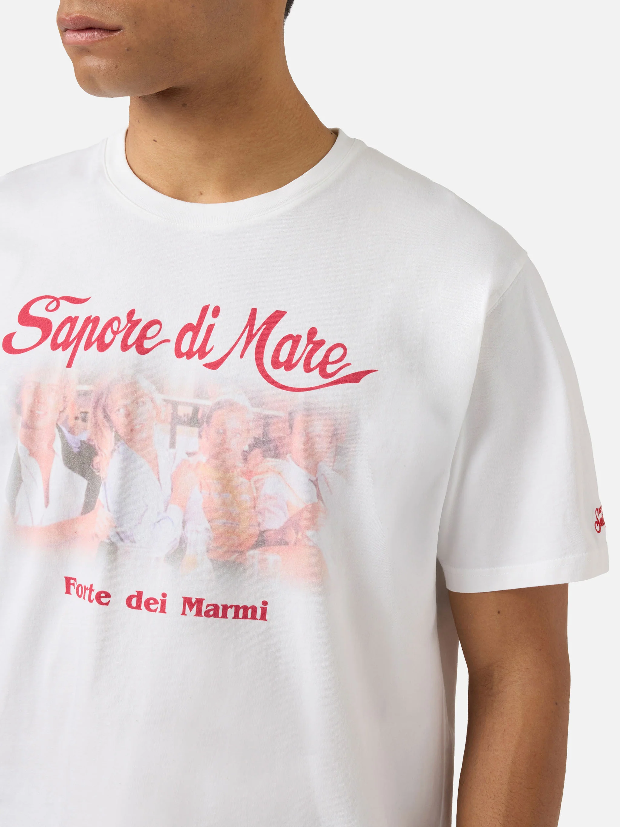 T-shirt Denver bianca con stampa Sapore di Mare Aula | Special Edition - Image 3