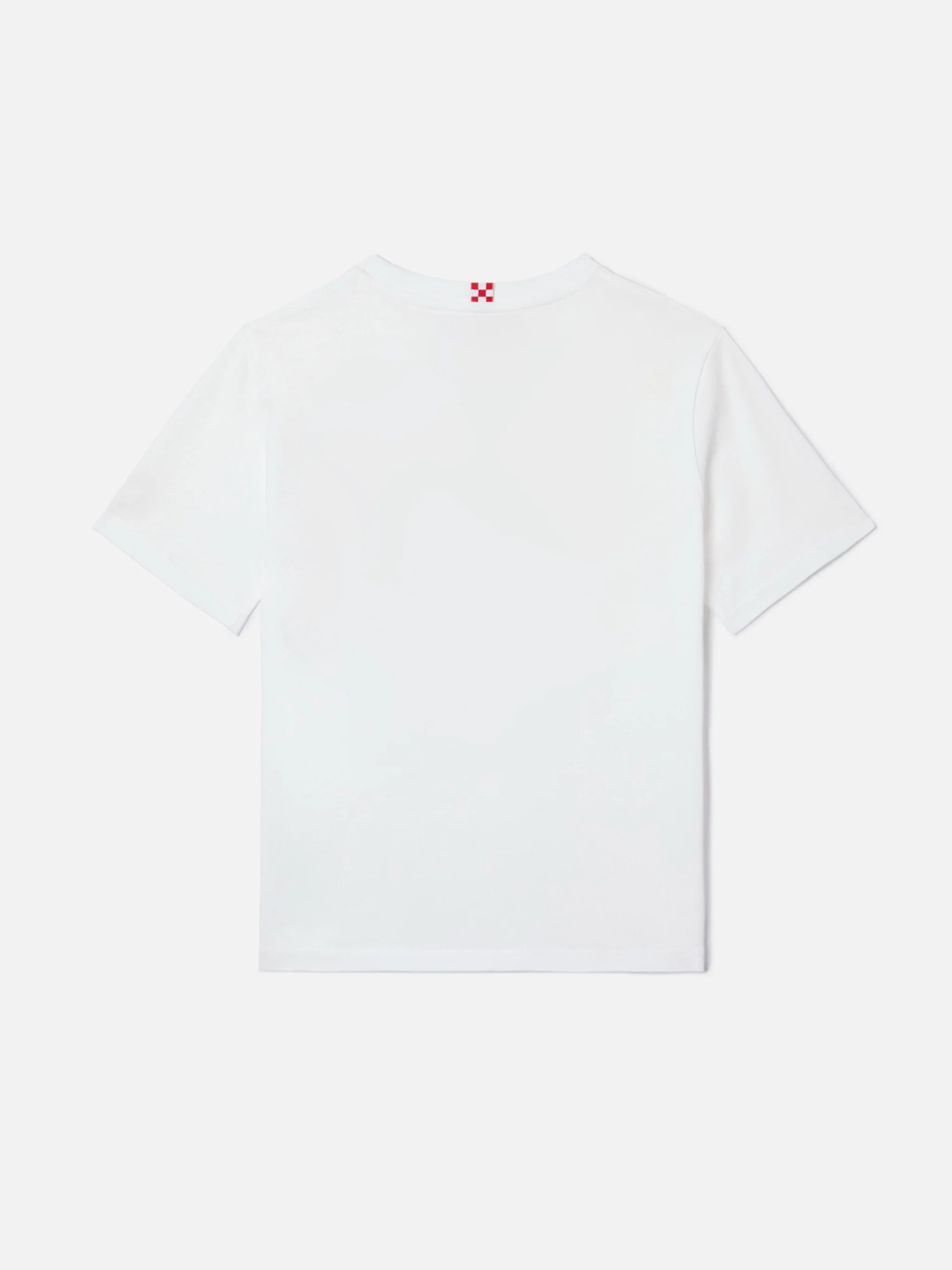T-shirt Dover Jr in puro cotone bianco con logo ricamato - Image 3