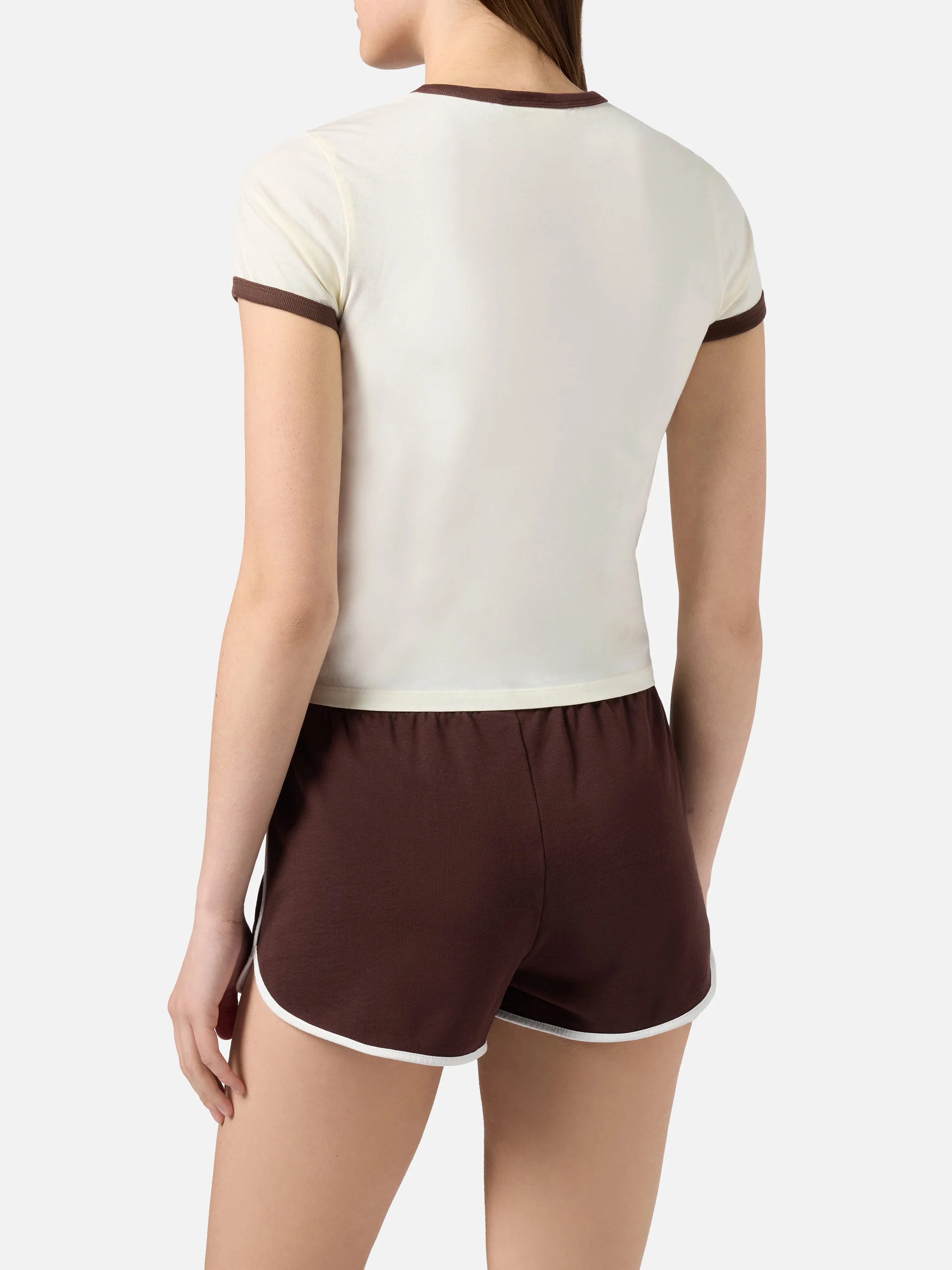 T-shirt Emilie String bianca con stampa Sport Club - Image 3