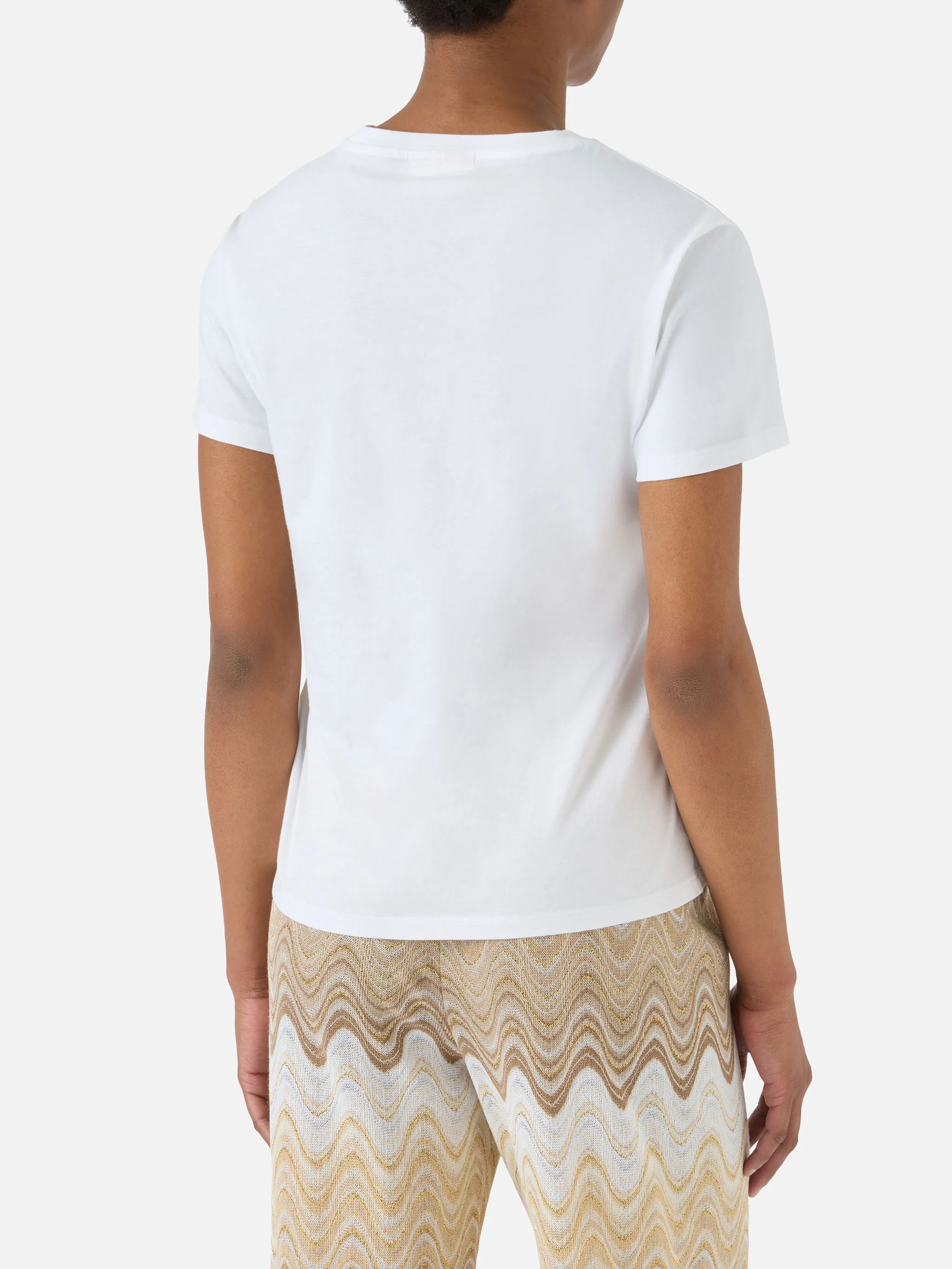 T-shirt Emilie bianca con ricamo Group Therapy - Image 3