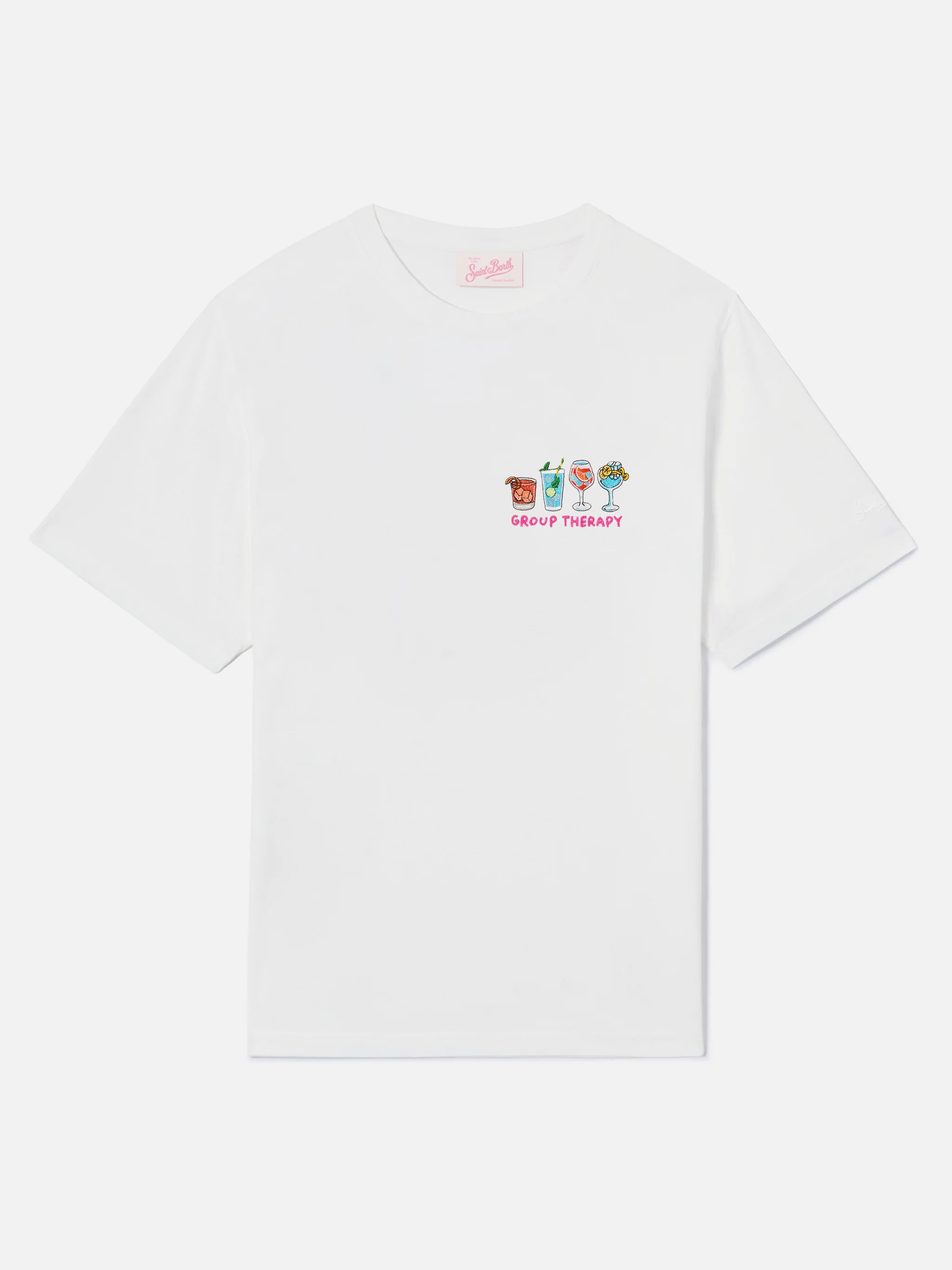 T-shirt Emilie bianca con ricamo Group Therapy - Image 4