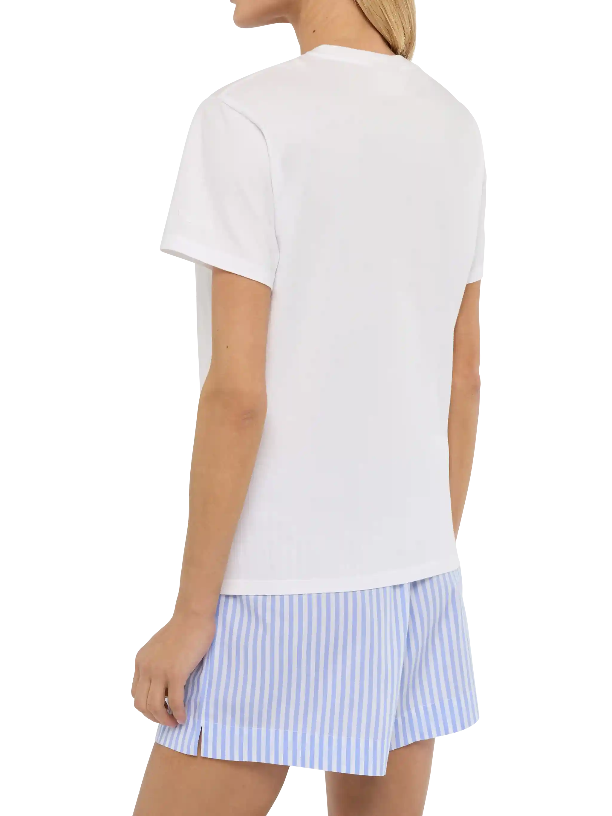 T-shirt Emilie bianca con ricamo Sono molto Tonica - Image 3