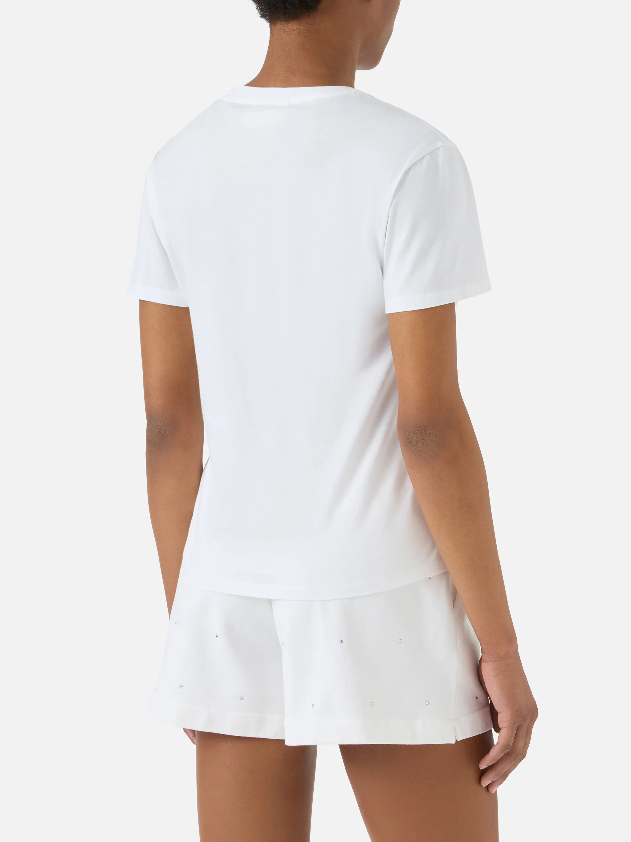 T-shirt Emilie bianca con ricamo Spesso ho sempre ragione - Image 3
