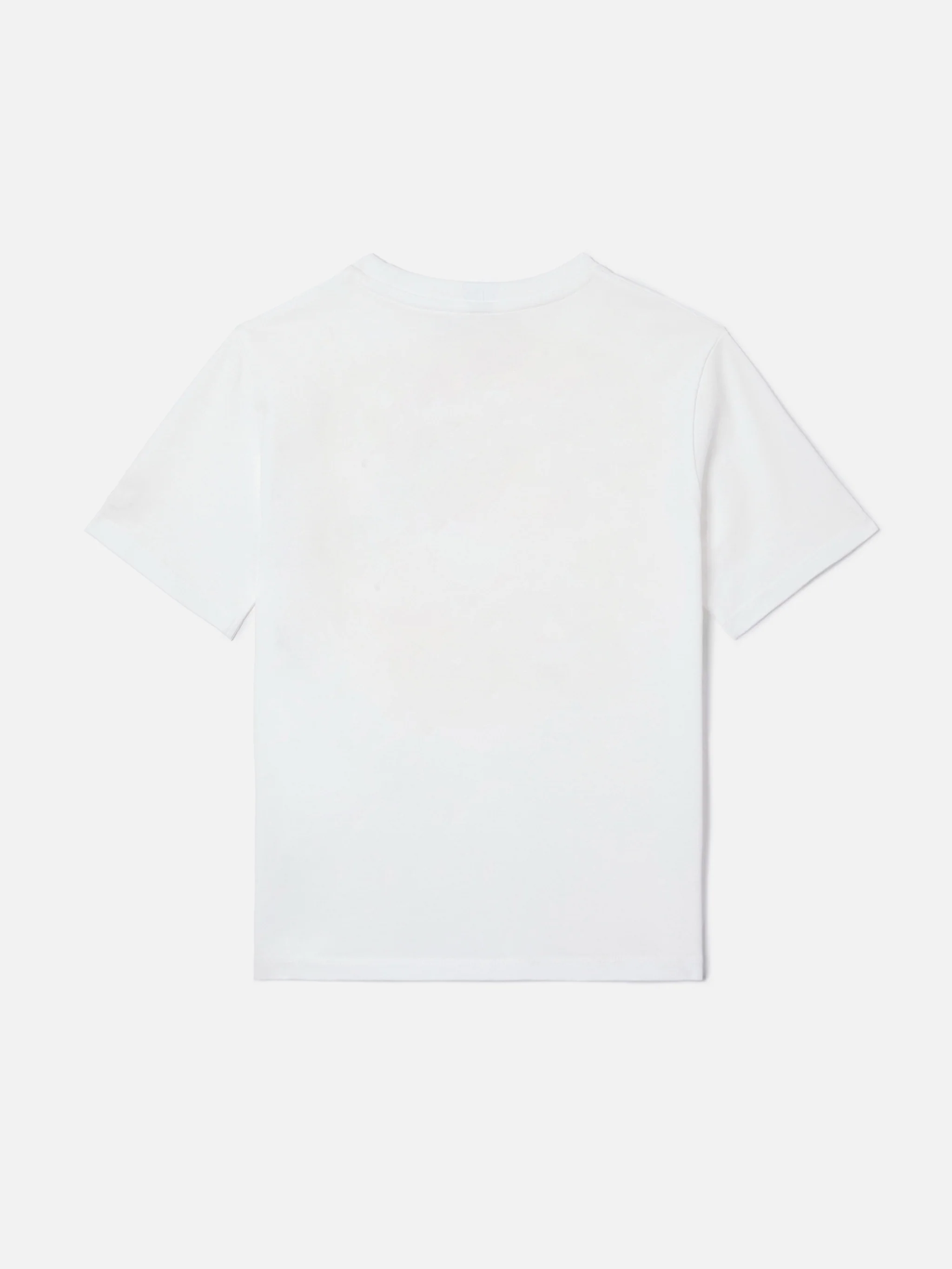 T-shirt Gary Jr in tessuto effetto spugna bianco con logo ricamato - Image 3
