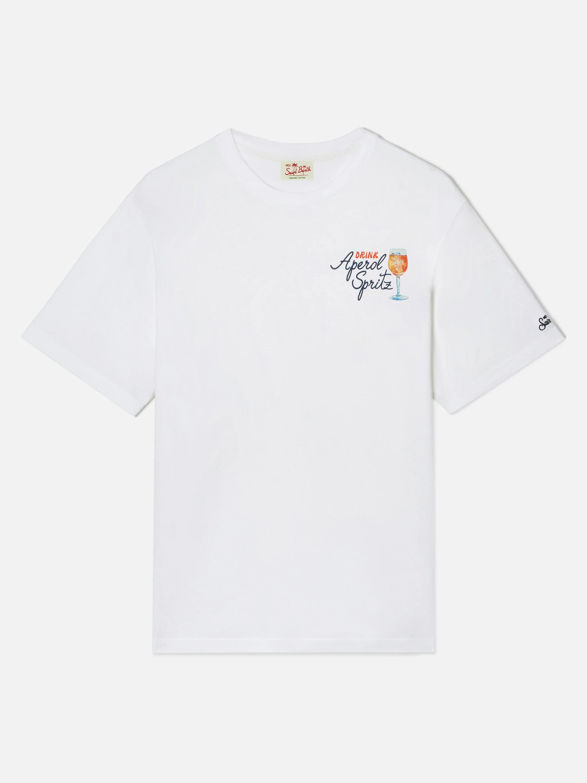 T-shirt Portland bianca con stampa Aperol Spritz | Edizione Speciale - Image 5