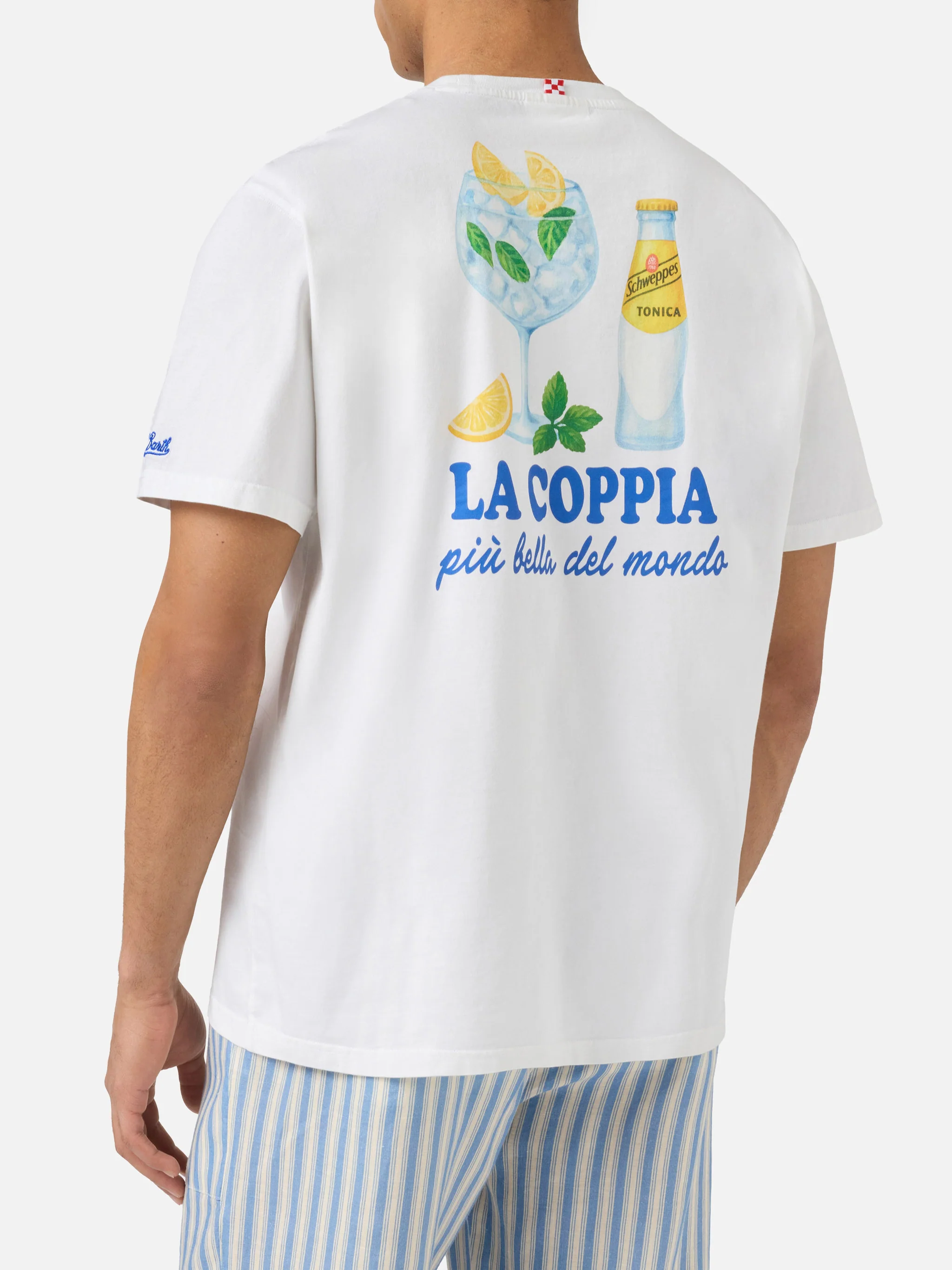 T-shirt Portland bianca con stampa La coppia più bella del mondo | Edizione Speciale - Image 4