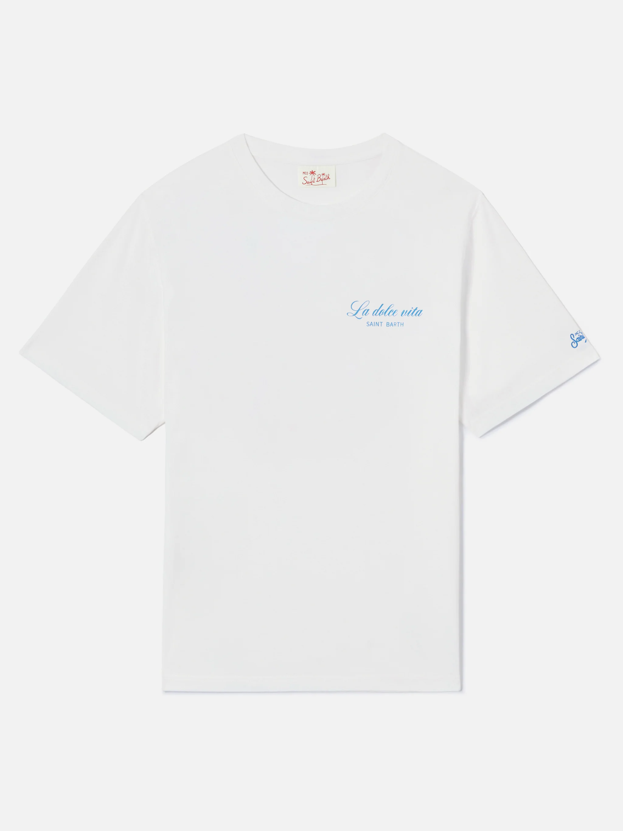 T-shirt Portland blu con illustrazione Vodka Tonic Drink - Image 5