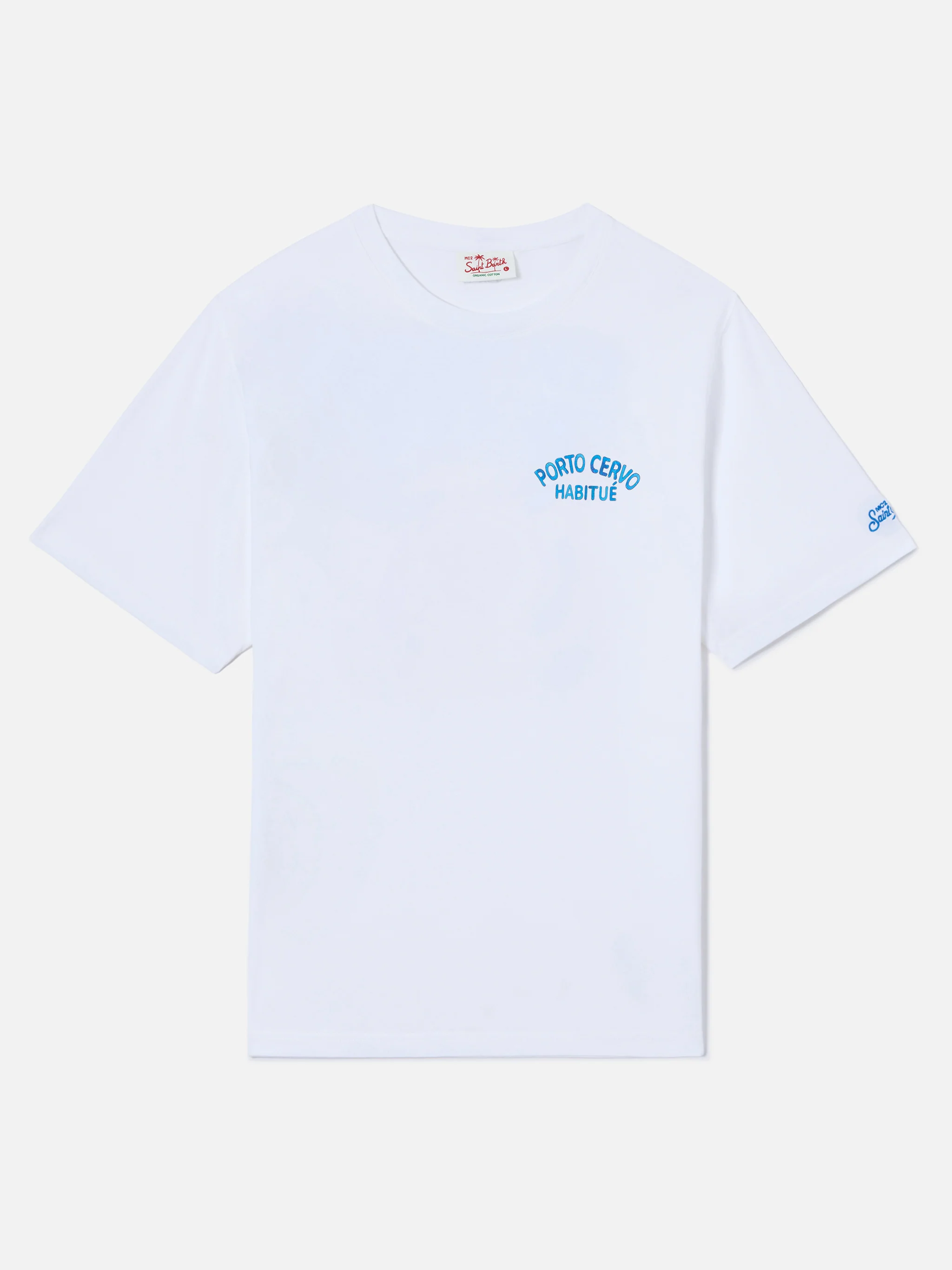 T-shirt Portland bianca con stampa Porto Cervo Habitué | Special Edition - Image 2