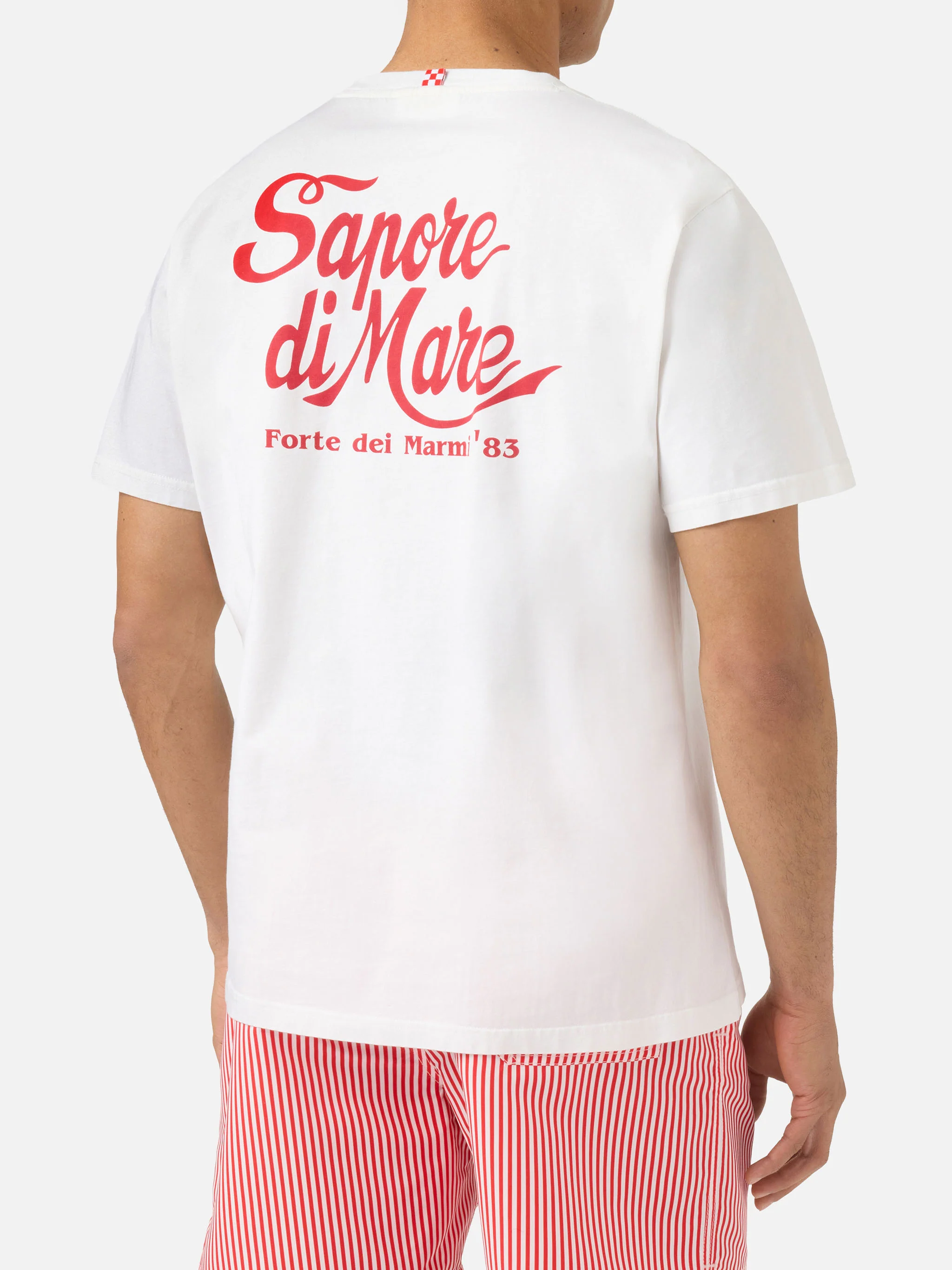 T-shirt Portland bianca con stampa Sapore di Mare | Edizione Speciale - Image 4