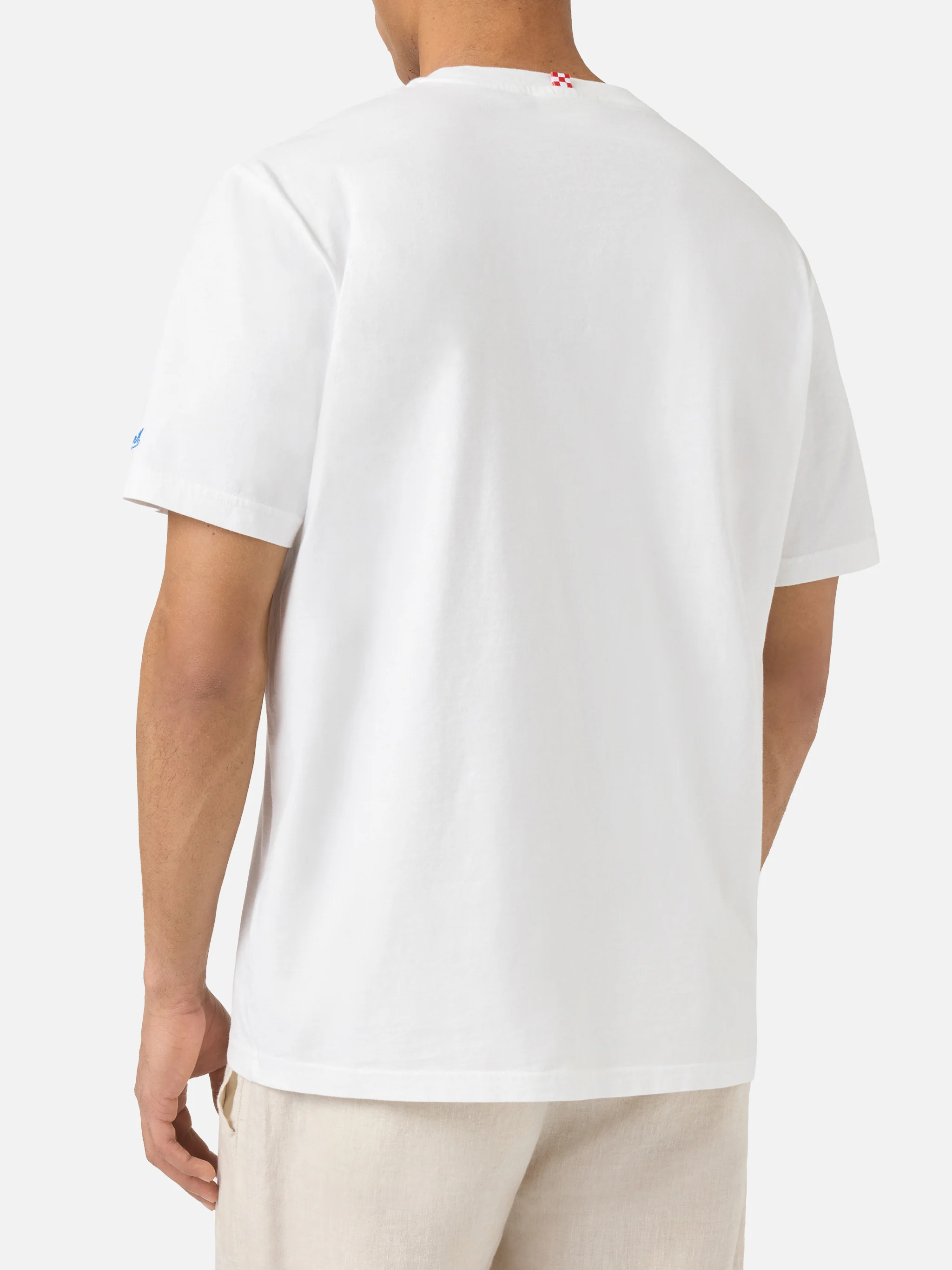 T-shirt Portofino bianca con ricamo Gin Or Gym? - Image 4