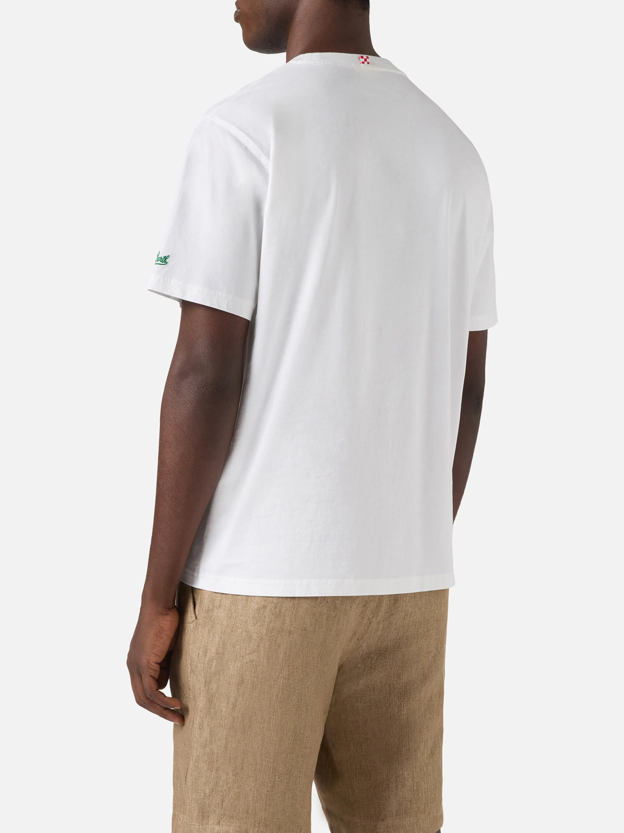 T-shirt Portofino bianca con ricamo Gin Tonic - Image 4