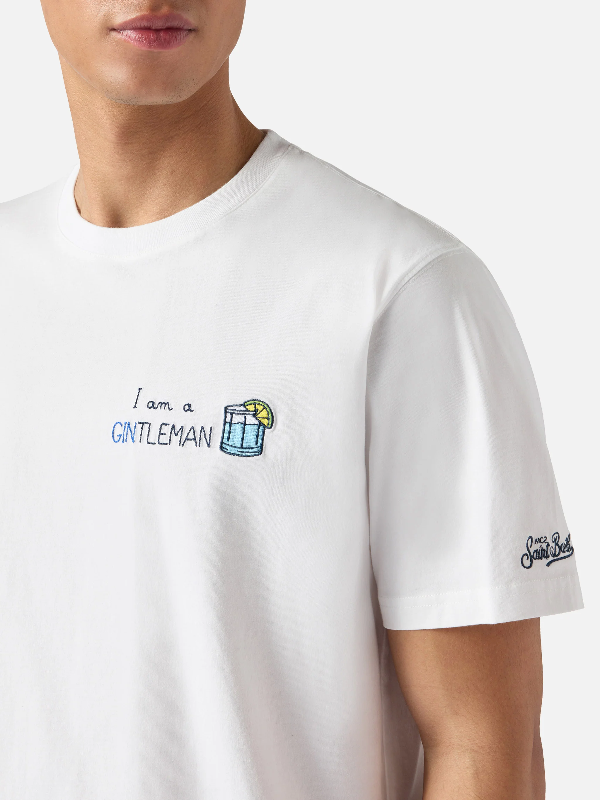 T-shirt Portofino ricamo I am a Gintleman - Image 2