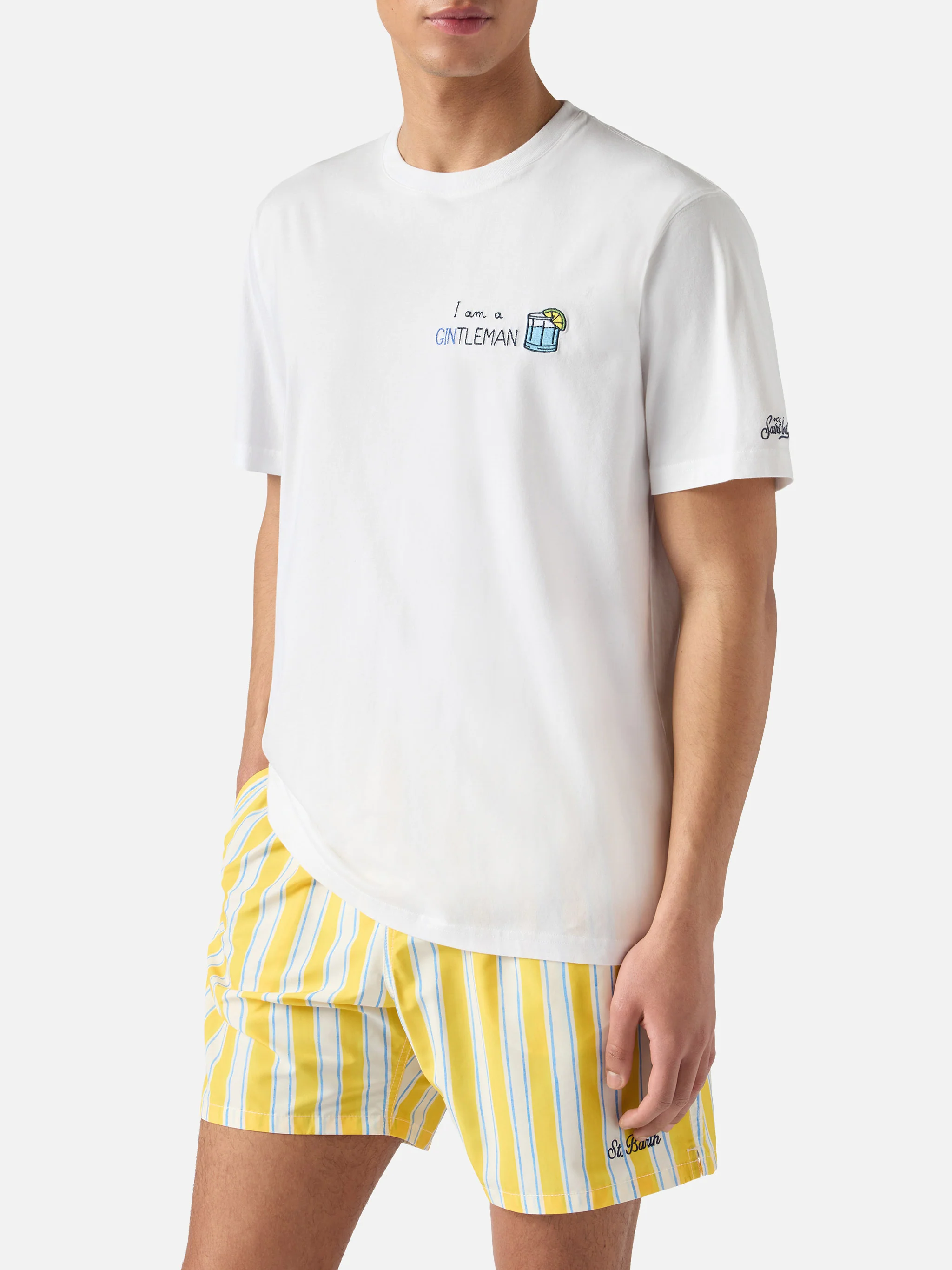 T-shirt Portofino ricamo I am a Gintleman - Image 3