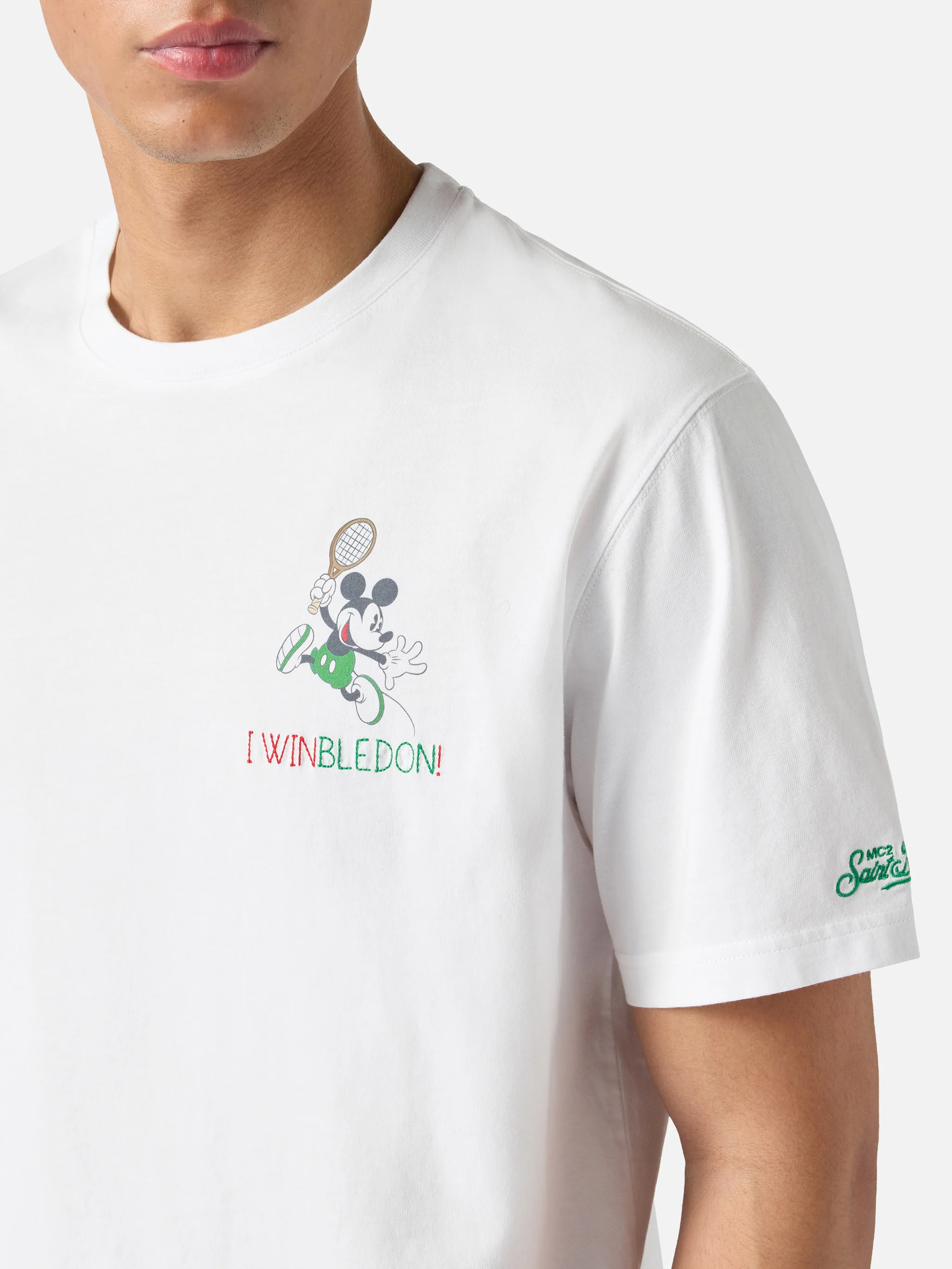 T-shirt Portofino bianca con ricamo I Winbledon | Special Edition - Image 2