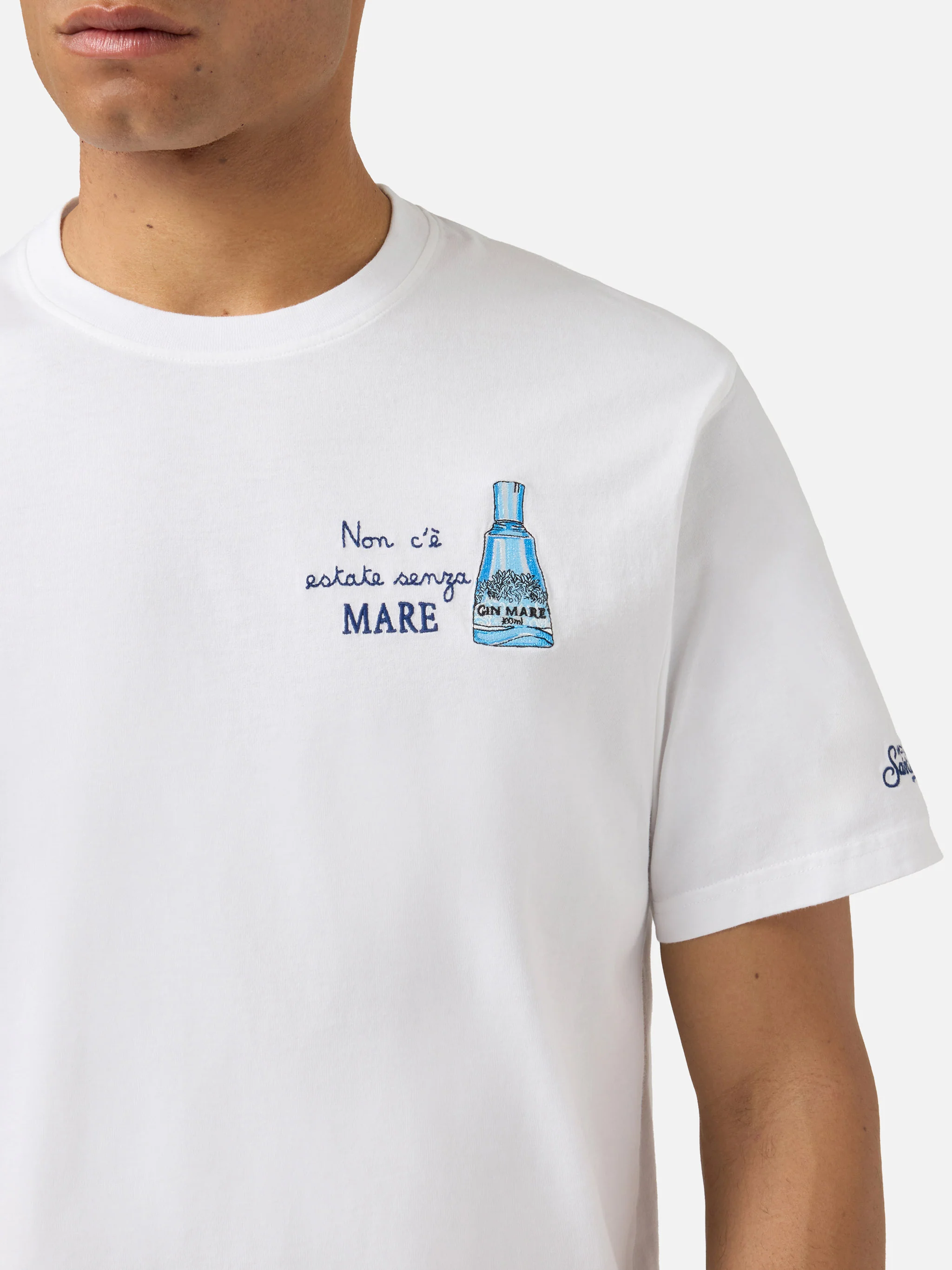 T-shirt Portofino bianca con ricamo Non C'è Estate Senza Mare | Special Edition - Image 2
