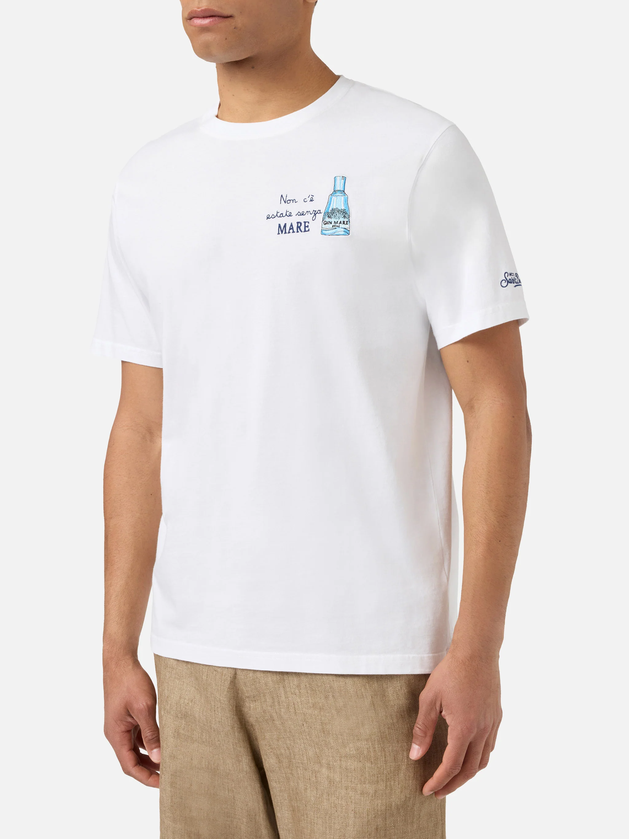 T-shirt Portofino bianca con ricamo Non C'è Estate Senza Mare | Special Edition - Image 3