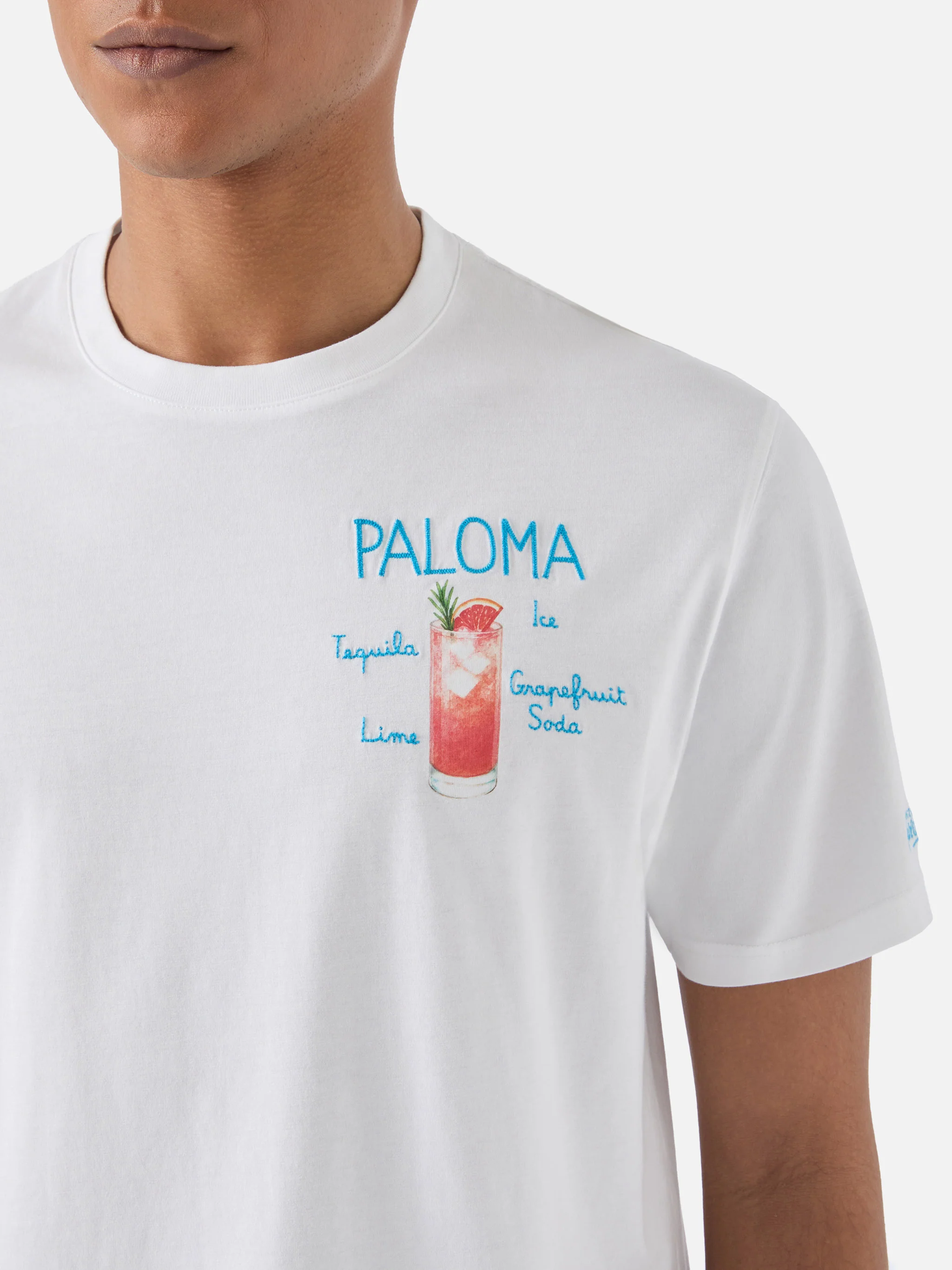 T-shirt Portofino bianca con ricamo Paloma - Image 2