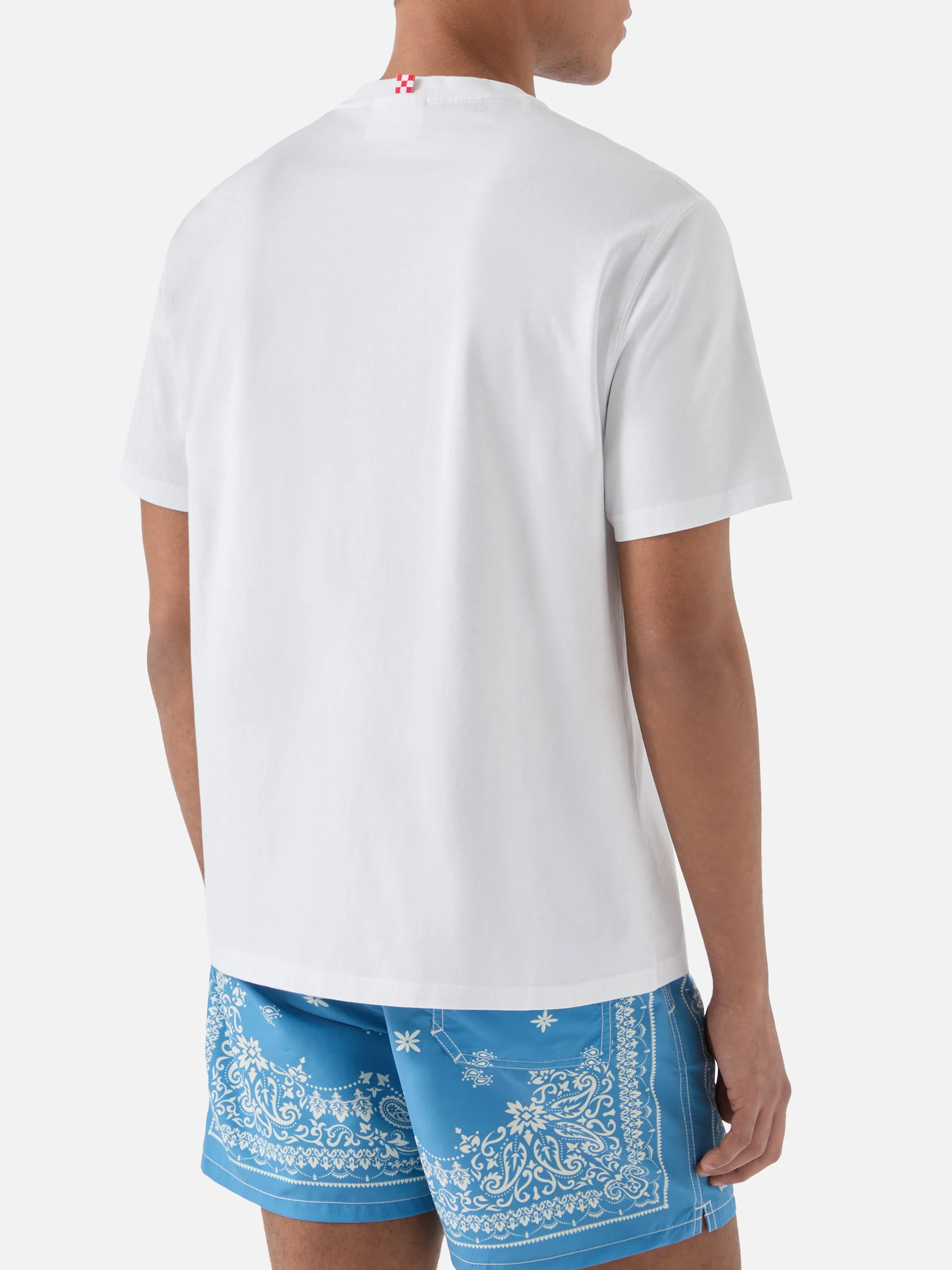 T-shirt Portofino bianca con ricamo Paloma - Image 4