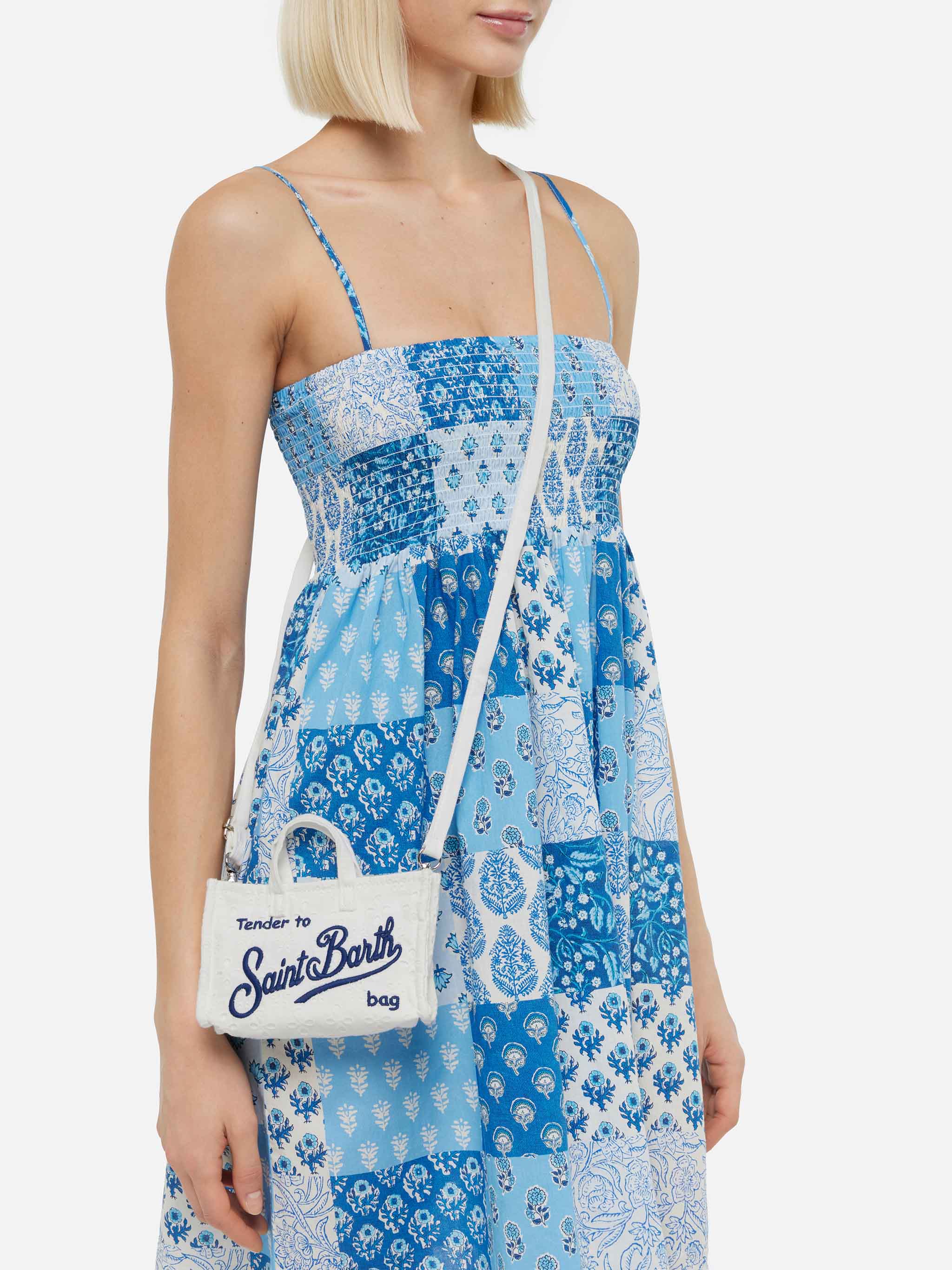 Phone Bag in pizzo Sangallo bianco - Image 2