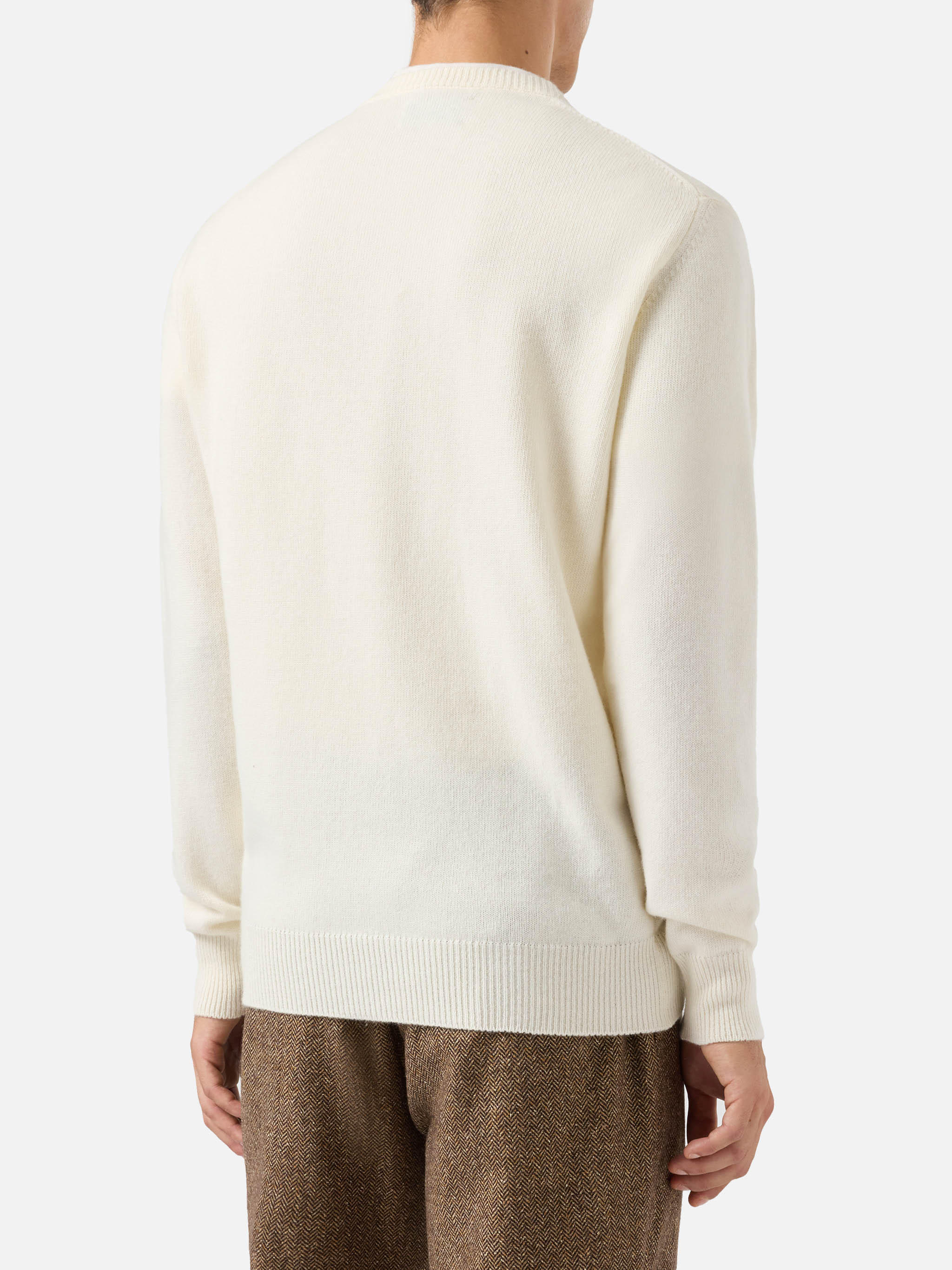 Maglione in misto cashmere Heron con ricamo Bollicine, please! - Image 3