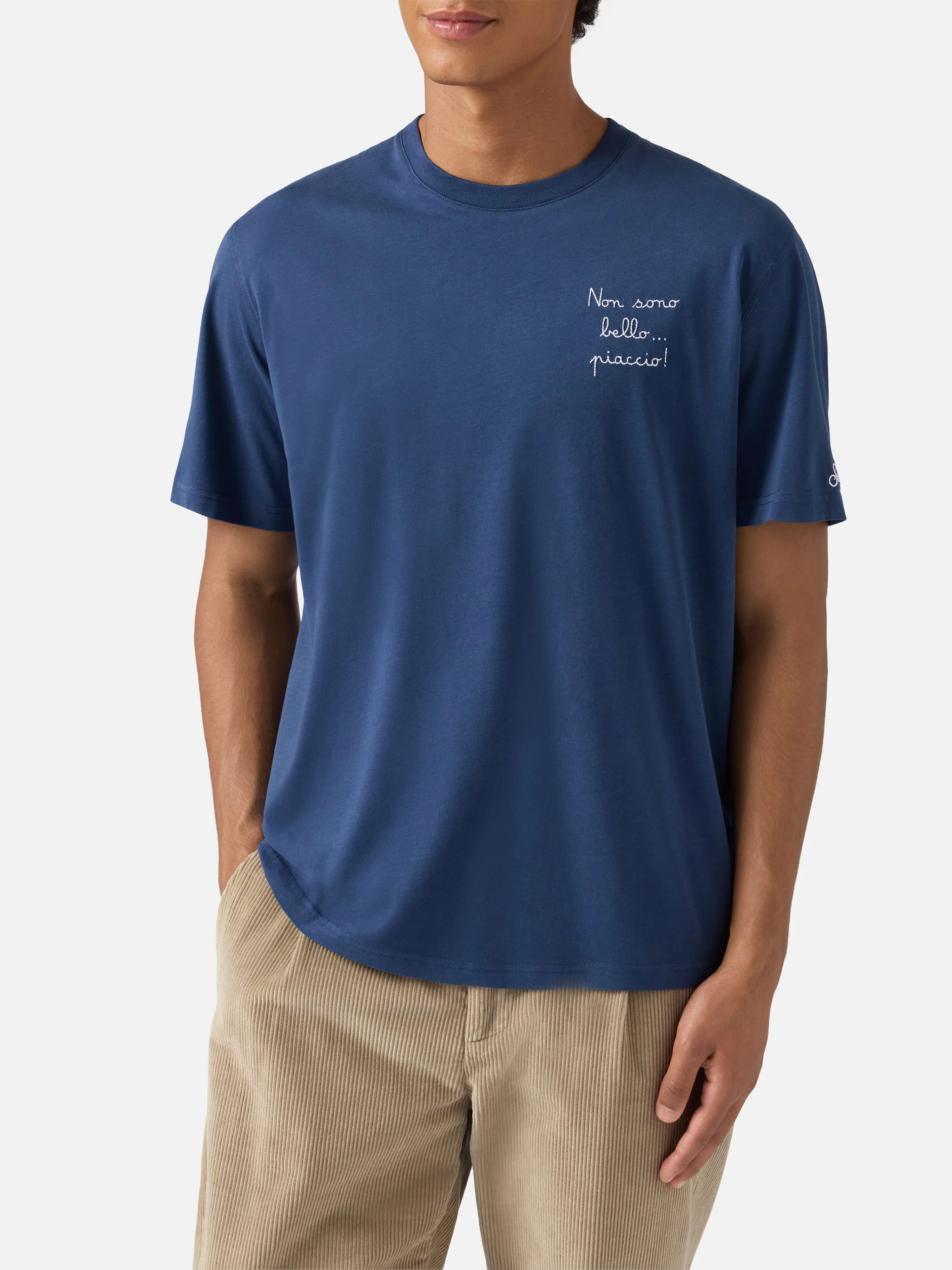 T-shirt Arnott Warm in cotone invernale con ricamo Non sono bello… piaccio! | VACANZE DI NATALE EDIZIONE SPECIALE - Image 3