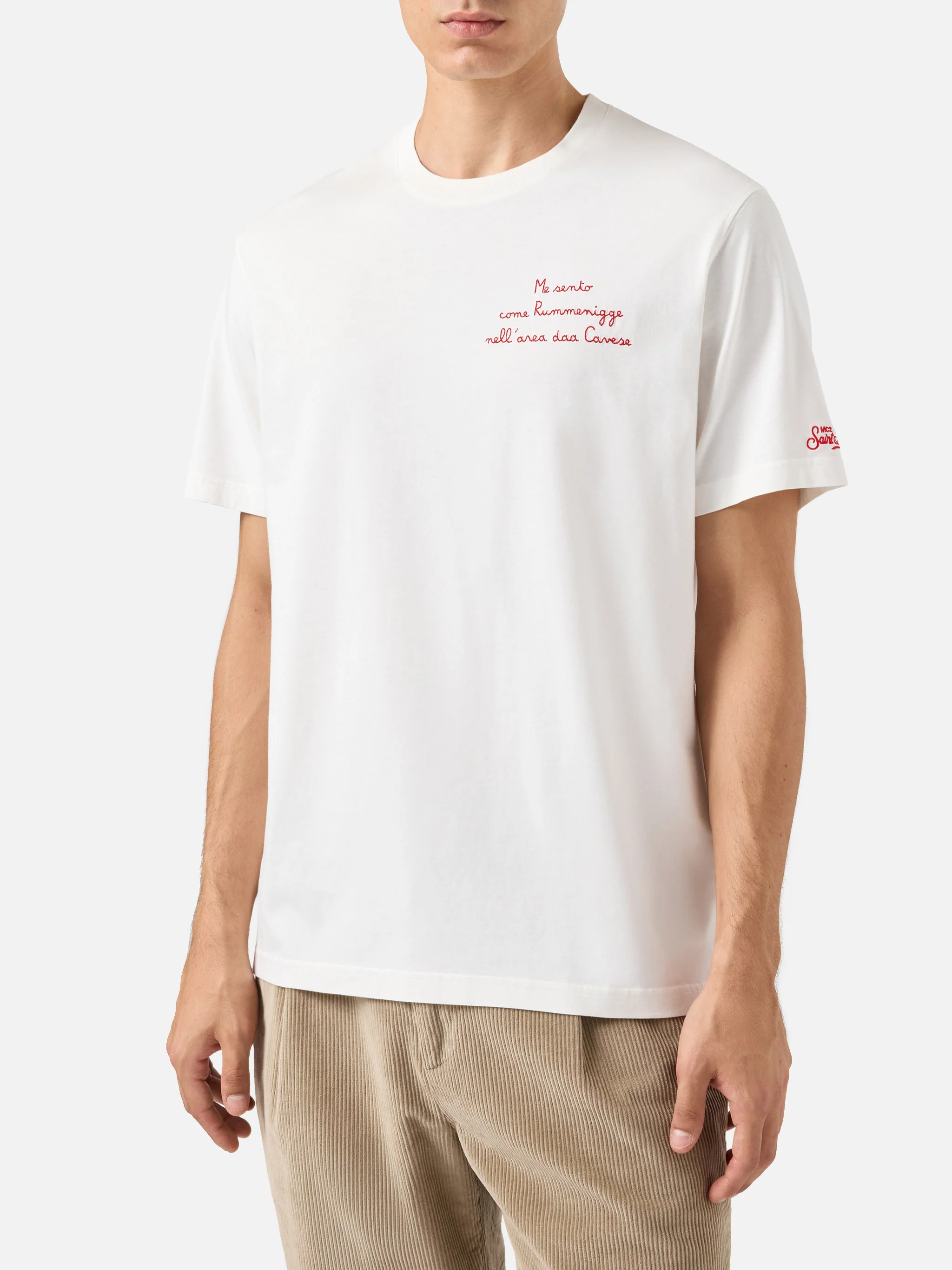 T-shirt in cotone invernale Arnott con ricamo Come Rumenigge... | YUPPIES EDIZIONE SPECIALE - Image 3