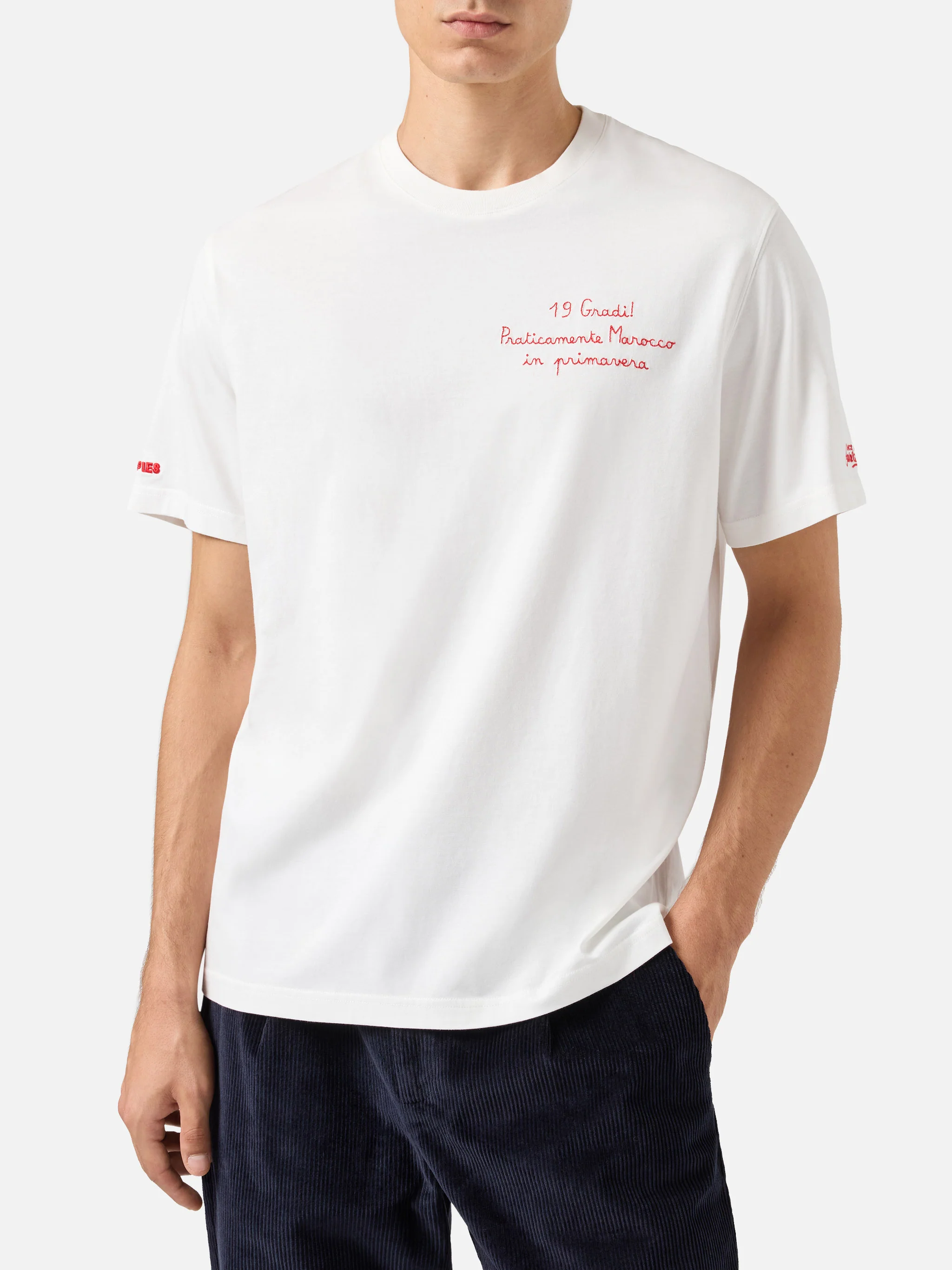T-shirt in cotone invernale Arnott con ricamo Praticamente Marocco... | YUPPIES EDIZIONE SPECIALE - Image 3