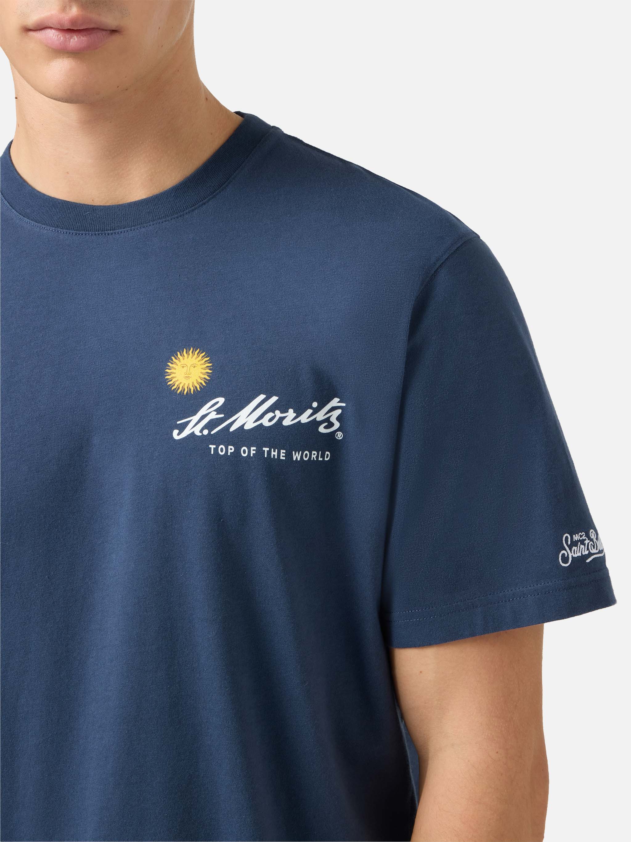 T-shirt Arnott in cotone invernale con stampa St. Moritz | ST. MORITZ TOP OF THE WORLD SPECIAL EDITION - Image 3