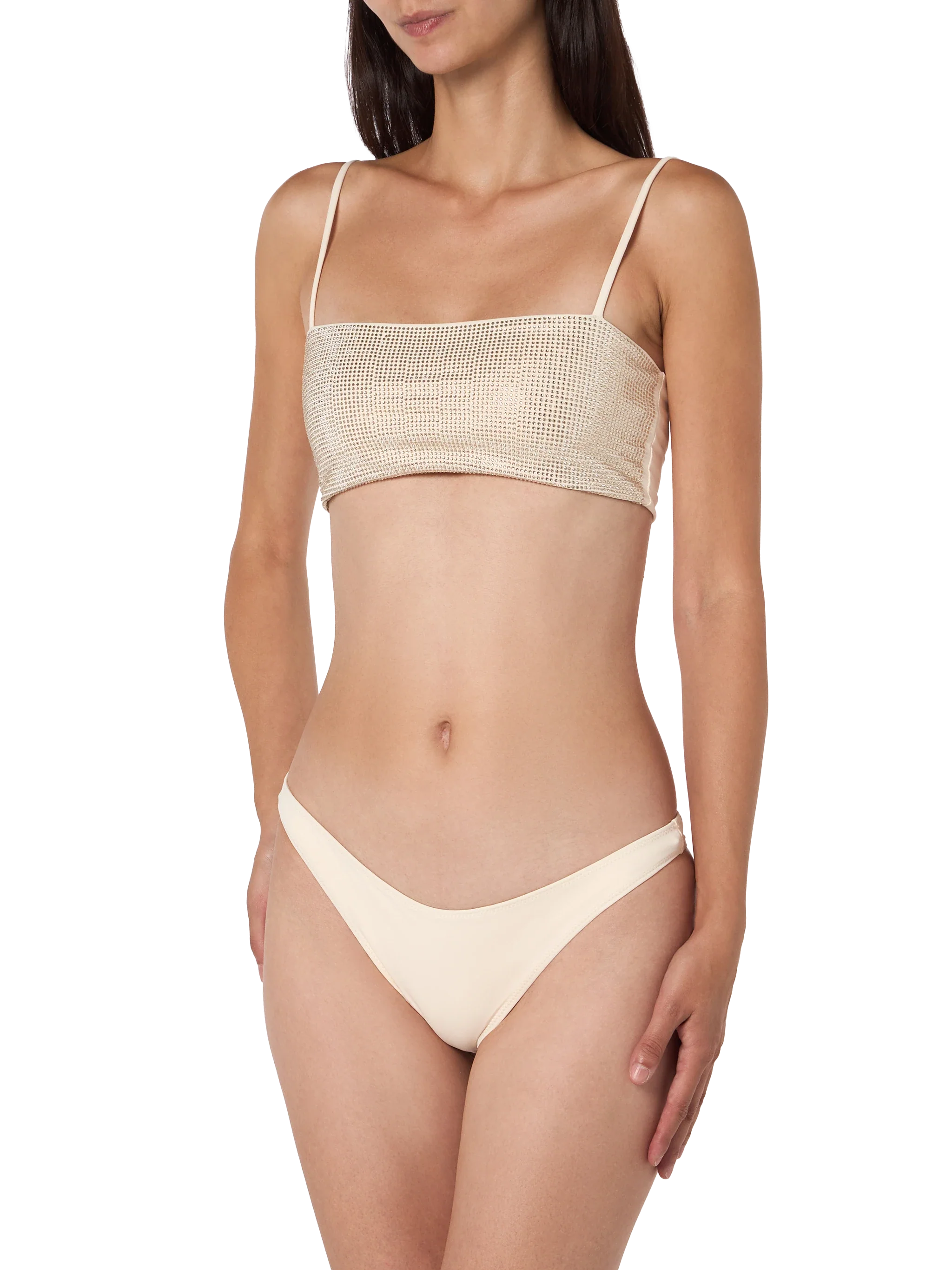 Bikini Athena Naomi fascia beige con strass - Image 2