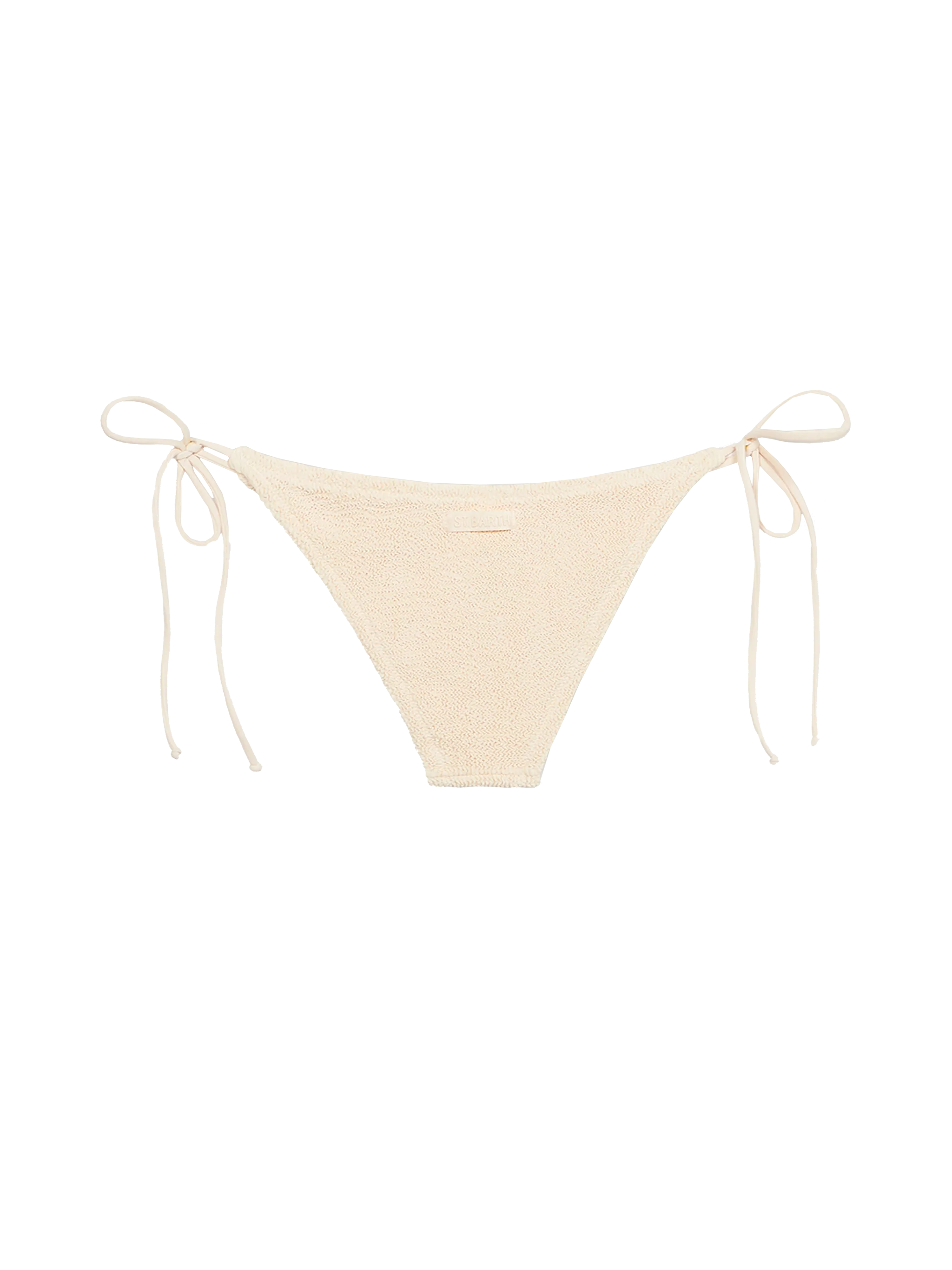 Slip mare Marielle classico crinkle beige tinta unita - Image 2